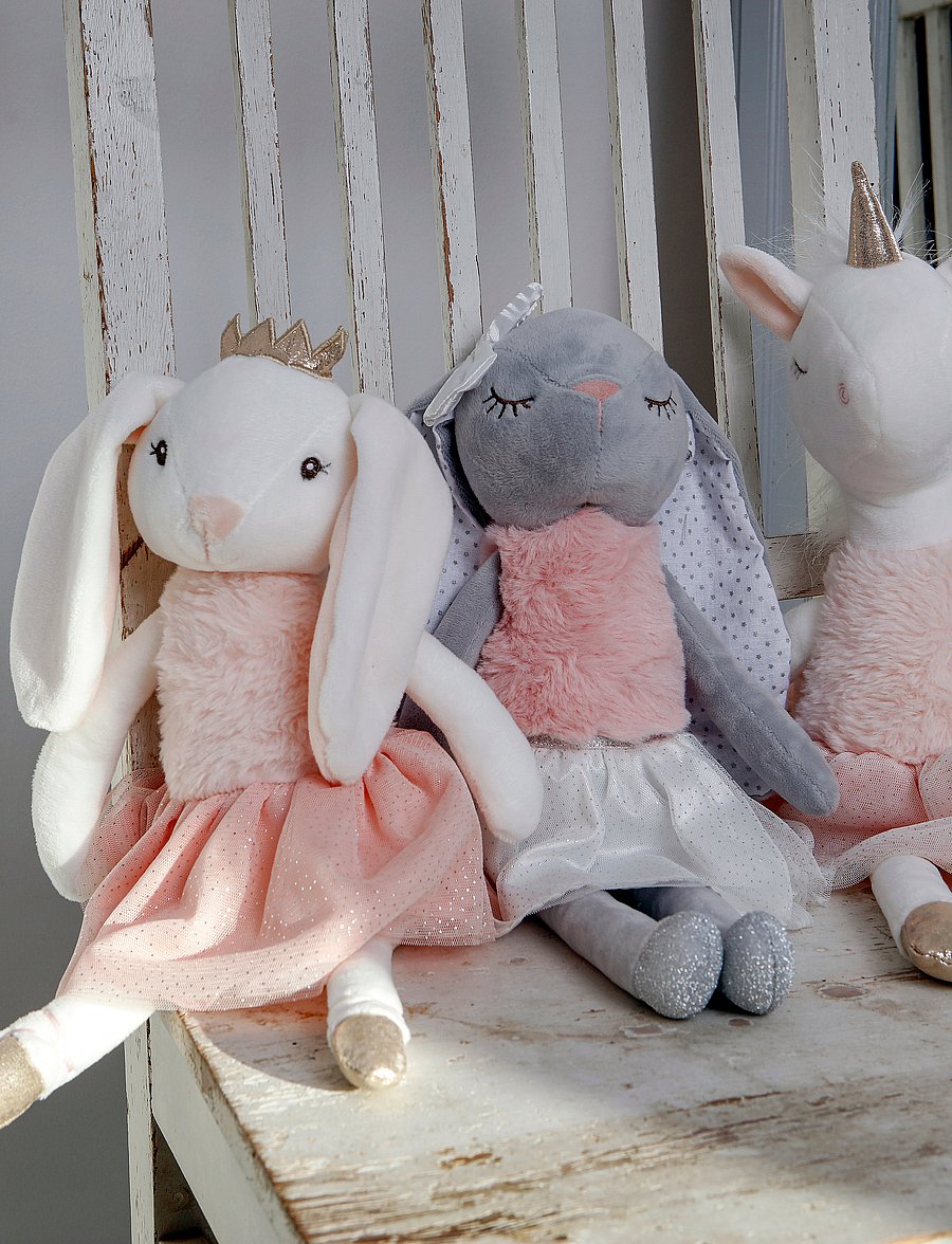 Teddykompaniet - Ballerinas, Rabbit Kelly - madalaimad hinnad - grey - 5