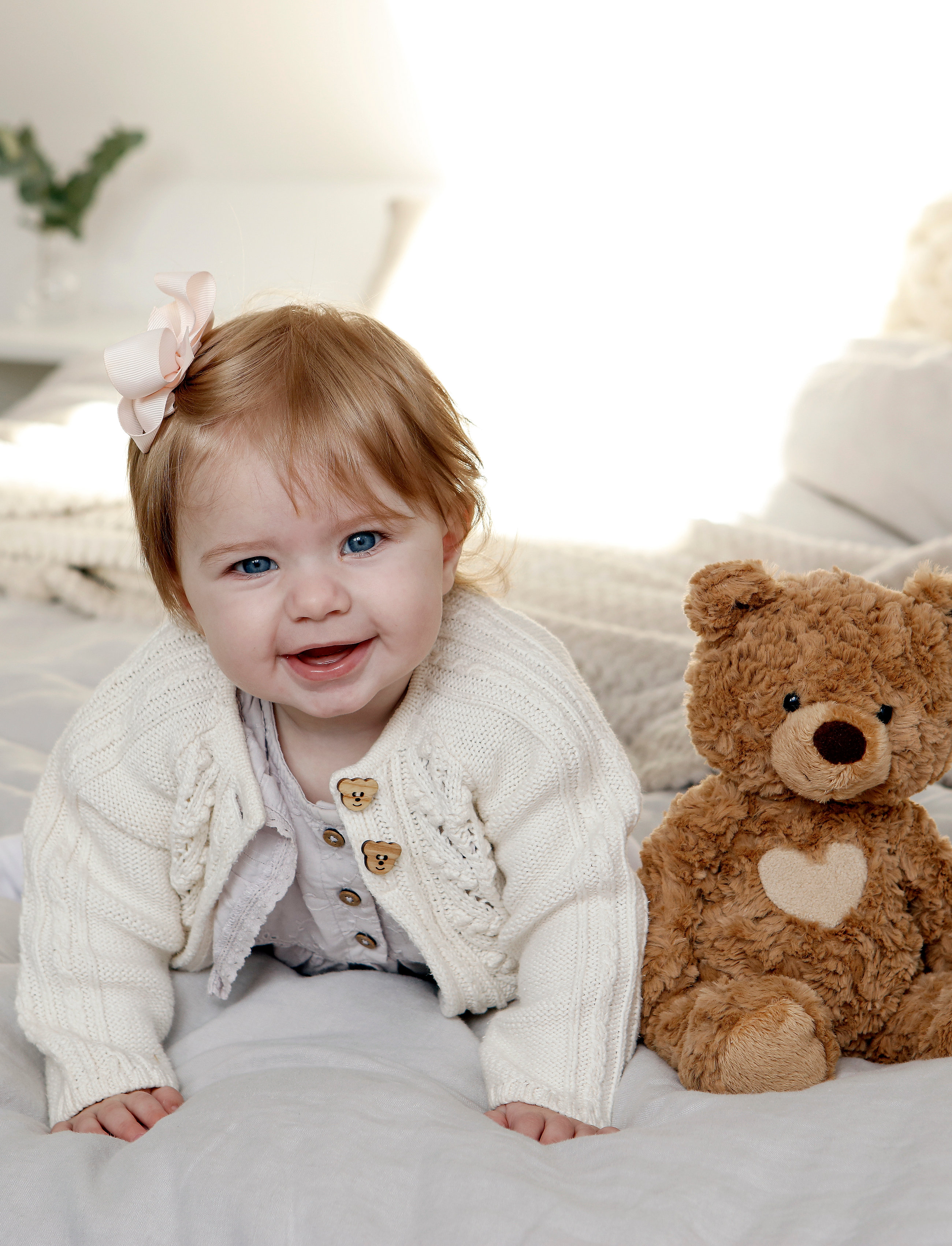 Teddykompaniet Teddy Cream Teddybear Brown, H:33 cm, Brown, Soft Legetøj > Teddy Bears, Børn