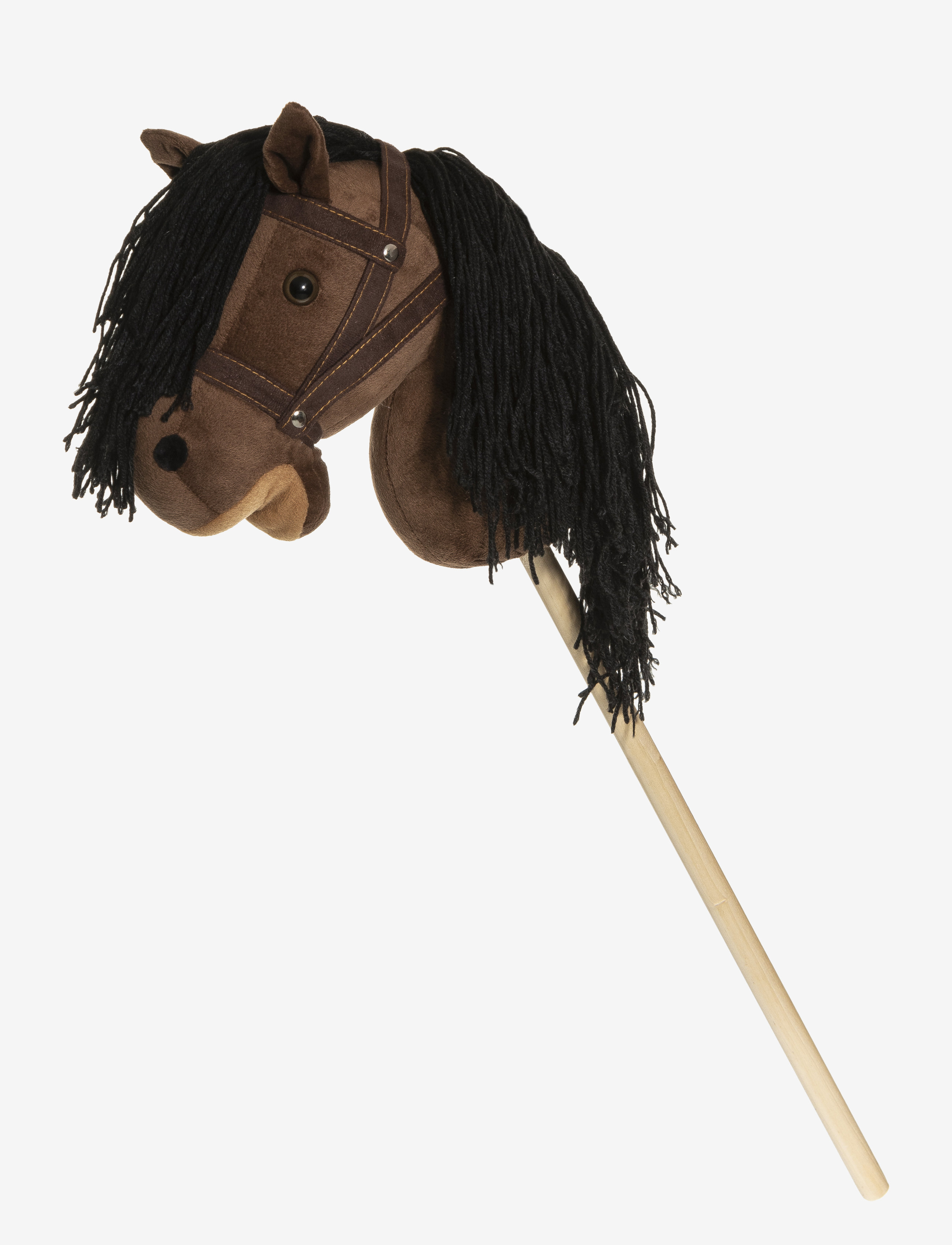 Teddykompaniet - Hobby Horse, brown, with reins - gyngedyr - brown - 1