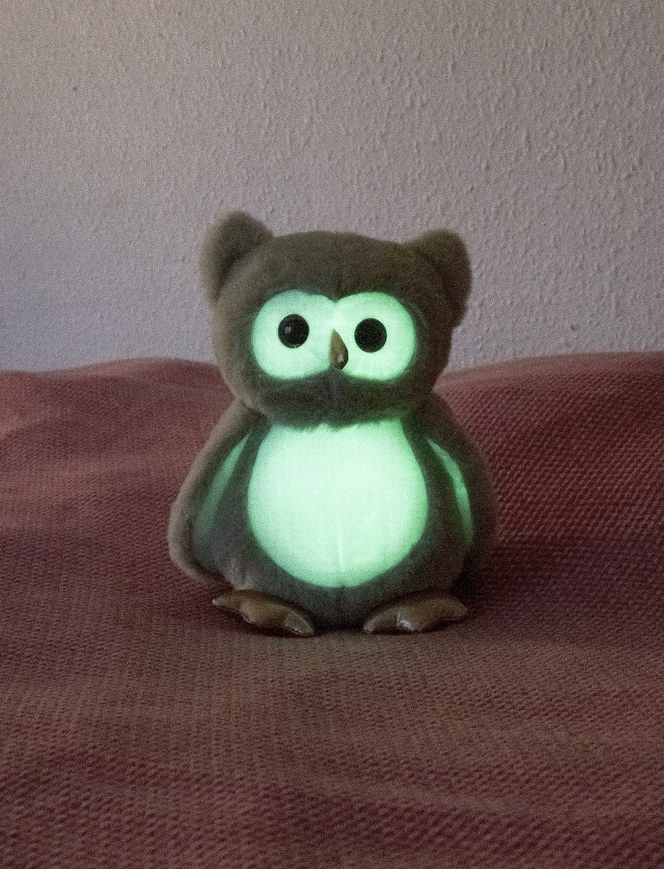 Teddykompaniet - Glow-in-the-dark Owl, Green - die niedrigsten preise - green - 1