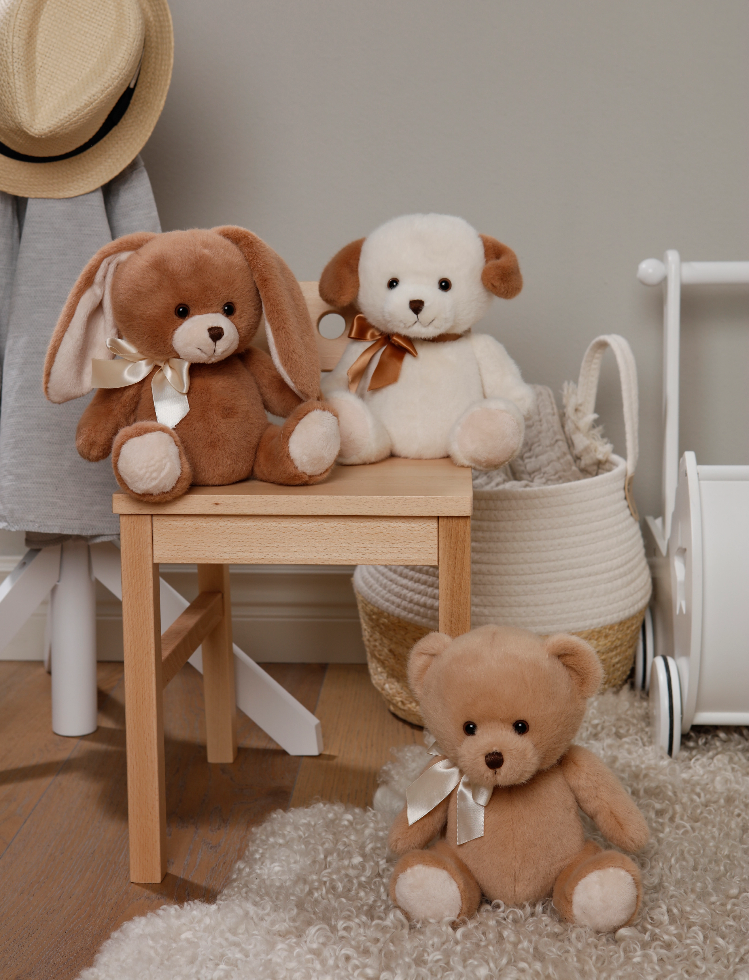 Teddykompaniet Rabbit, Bianca, One Size, Beige, Soft Legetøj > Stuffed Animals, Børn