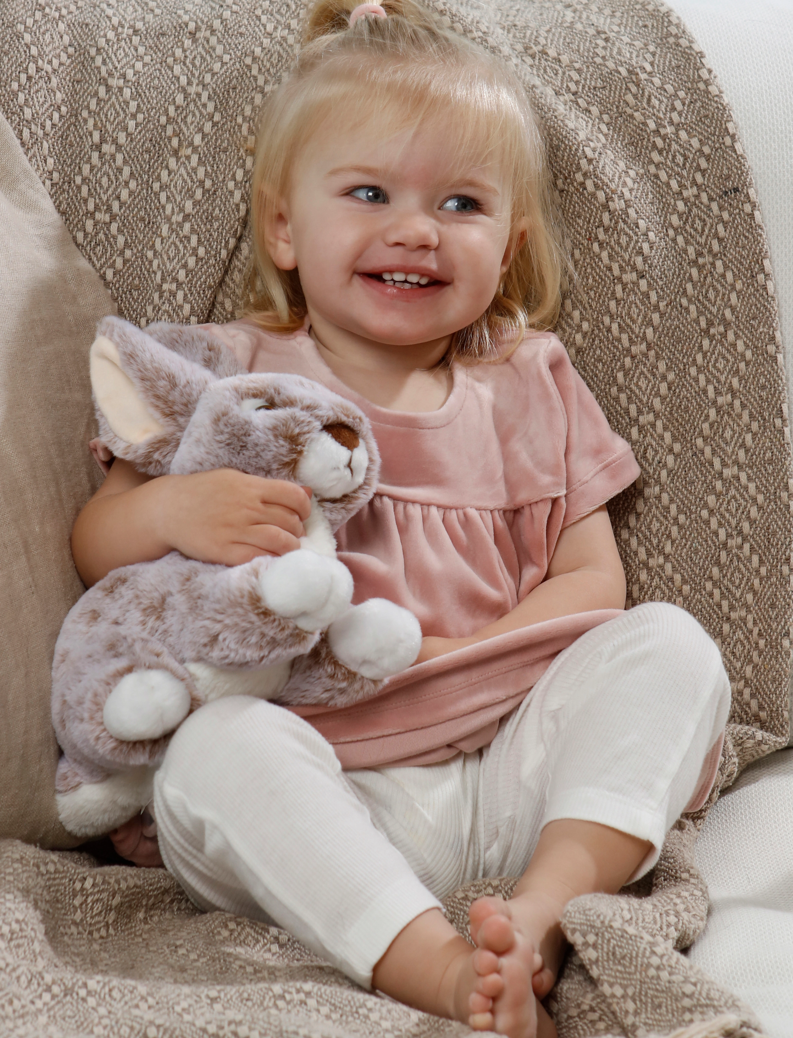Teddykompaniet Dreamies- Rabbit, Melange, One Size, Grey, Soft Legetøj > Stuffed Animals, Børn