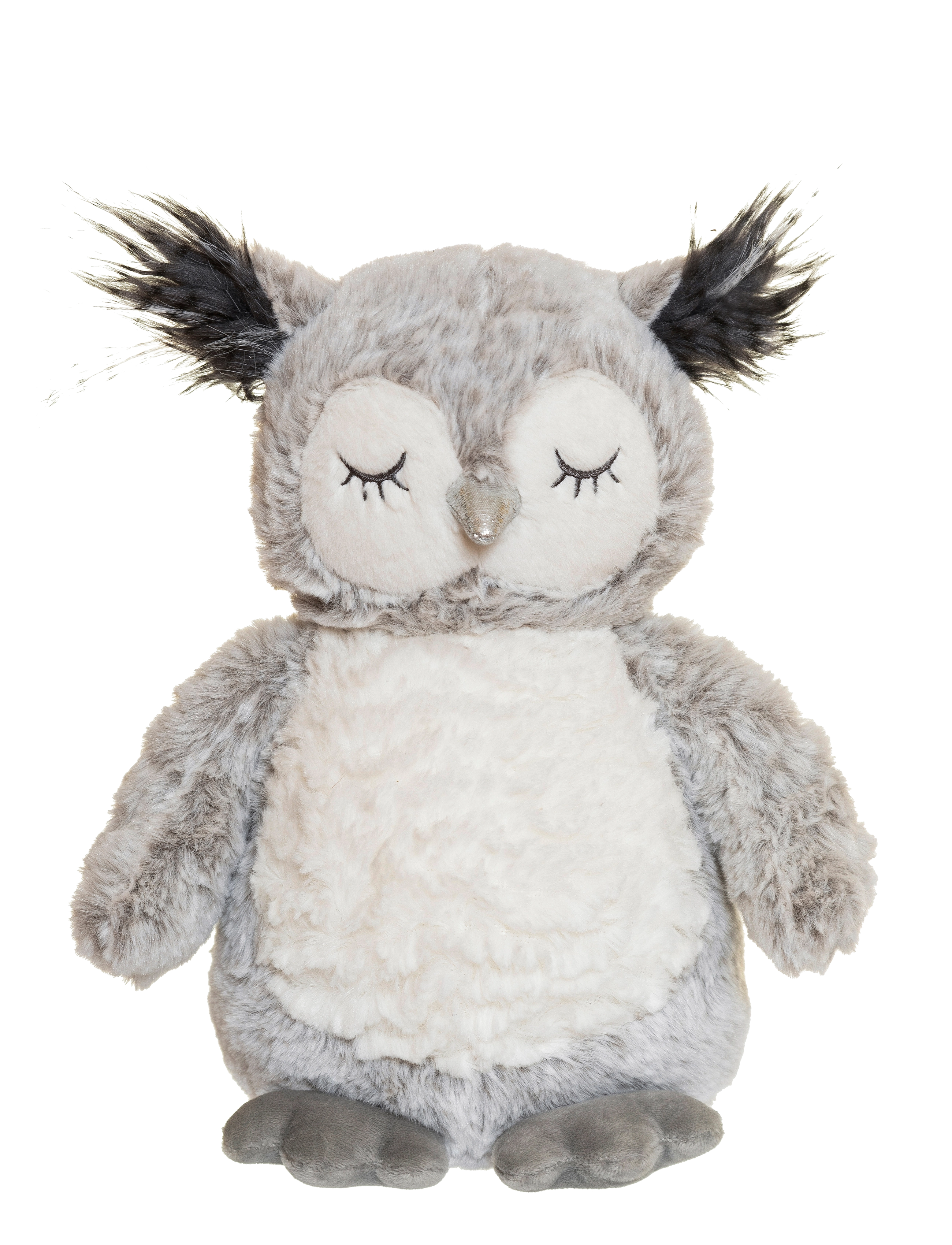 Teddykompaniet Owl, Uve, Grey, One Size, Grey, Soft Legetøj > Stuffed Animals, Børn