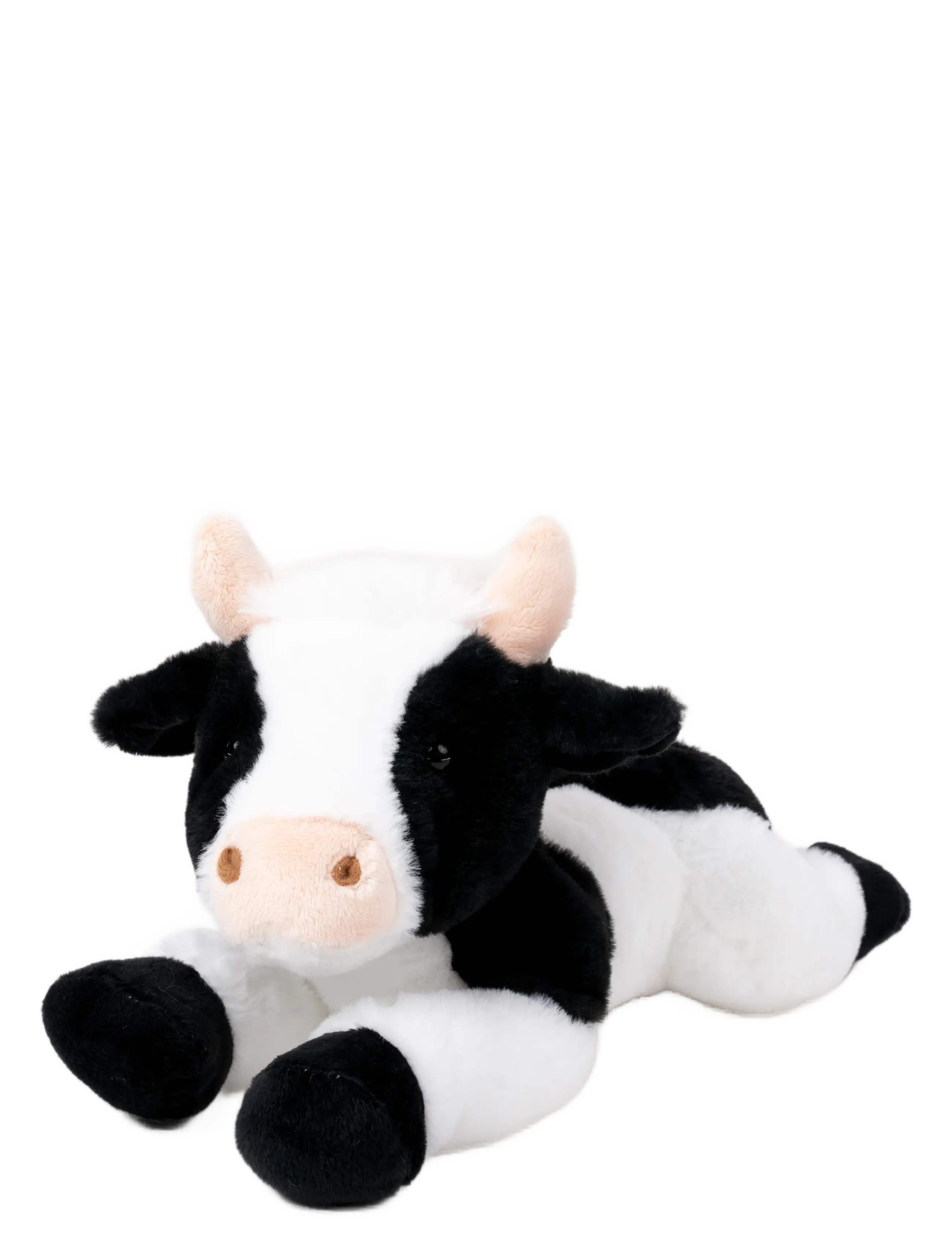 Teddykompaniet Teddy Farm, Lying Cow, Børn, Stuffed Dyr, Sort, Str: 30 cm