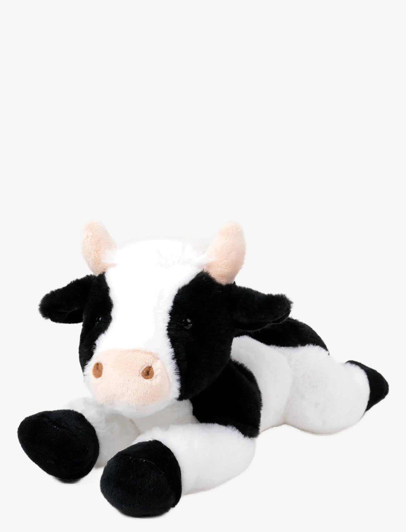 Teddykompaniet - Teddy Farm, Lying cow - tøjdyr - black - 0
