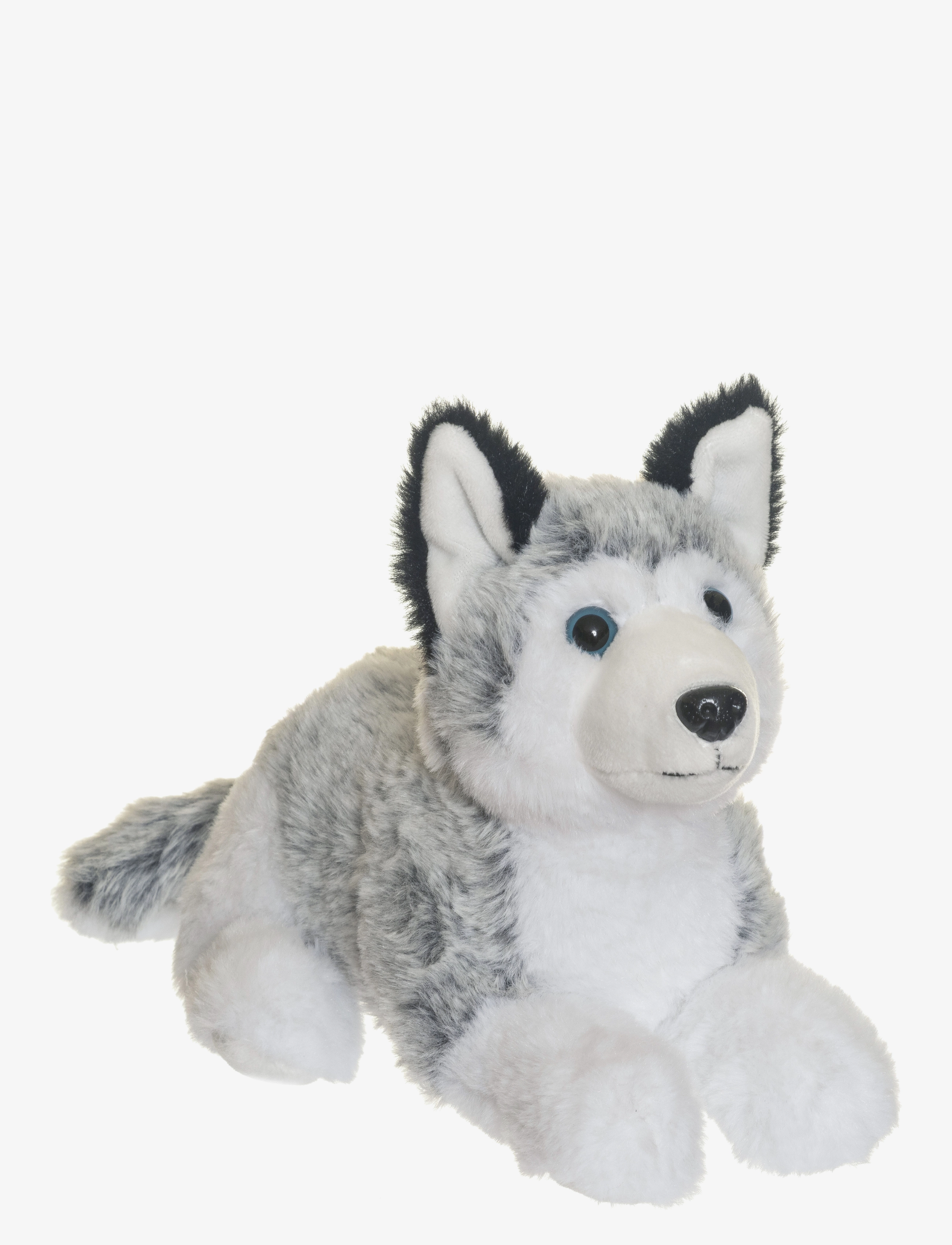 TEDDYKOMPANIET Husky Grau - L:18CM - Kinder