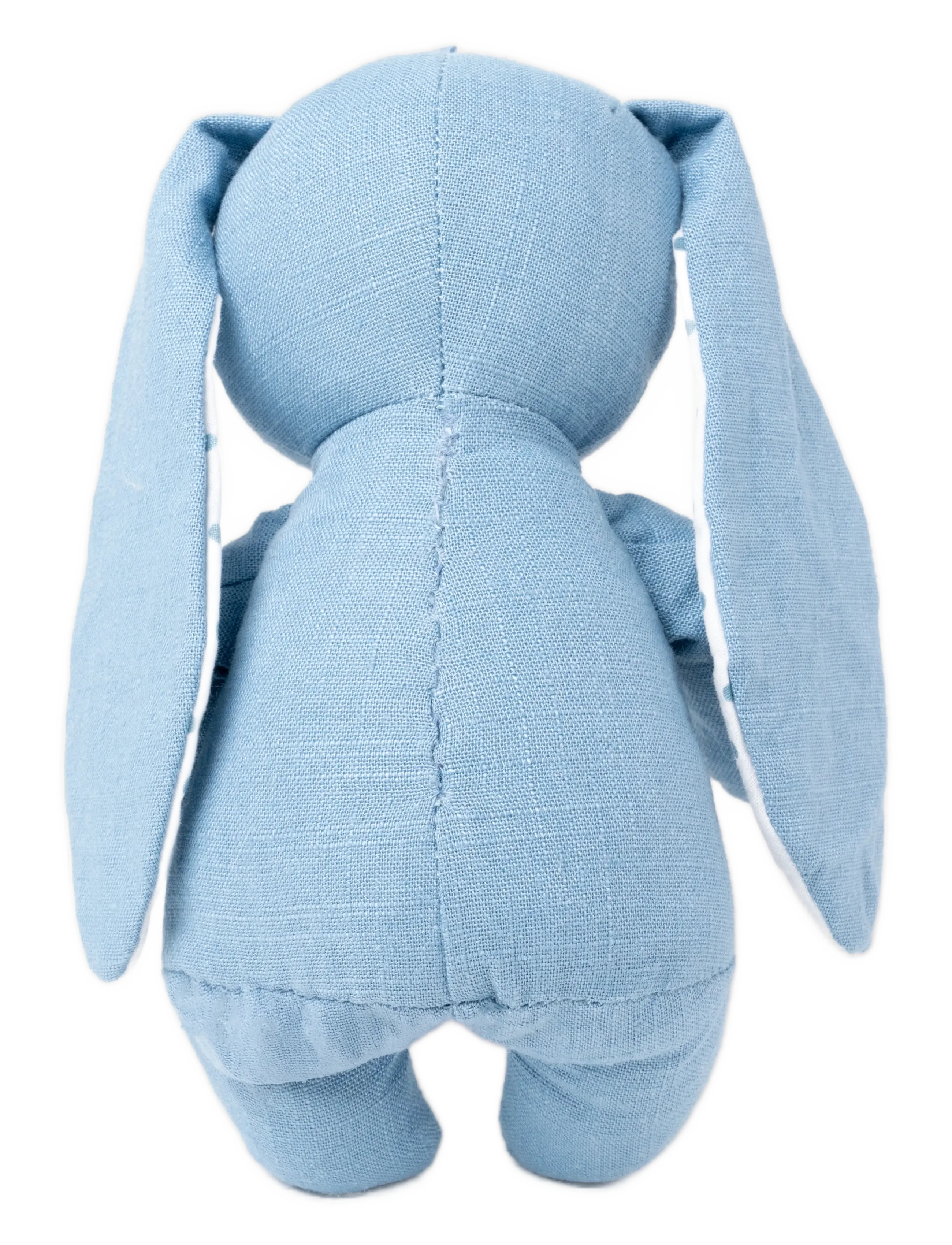 Teddykompaniet - Elina, rabbit in cotton and linen fabric, blue - animaux en peluche - blue - 2