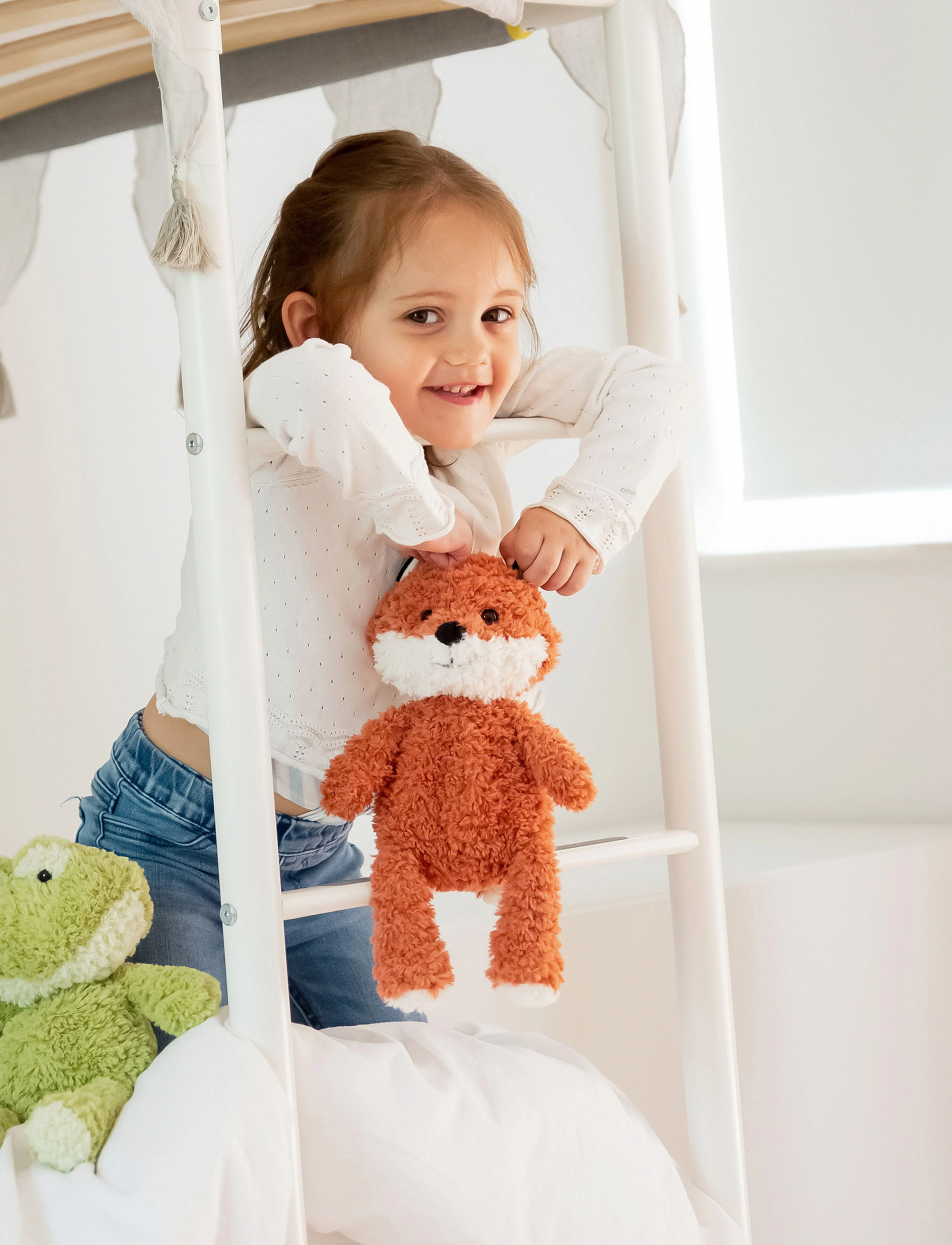 Teddykompaniet Retro Pals, Fox, H:30 cm, Soft Spielzeug, Orange - Stuffed Animals, Kinder