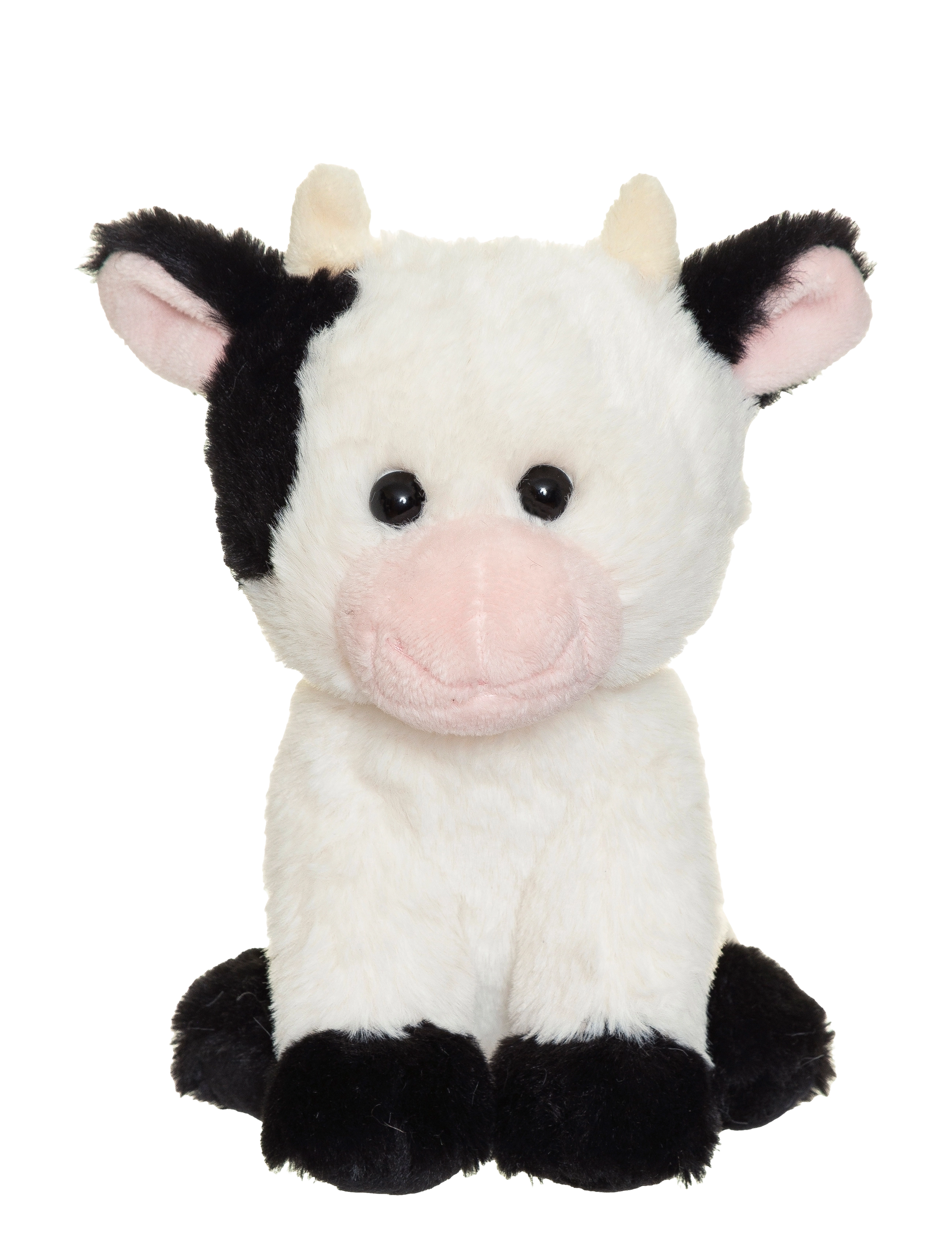 TEDDYKOMPANIET Teddy Farm, Sitting Cow Patterned - H:20CM - Kinder