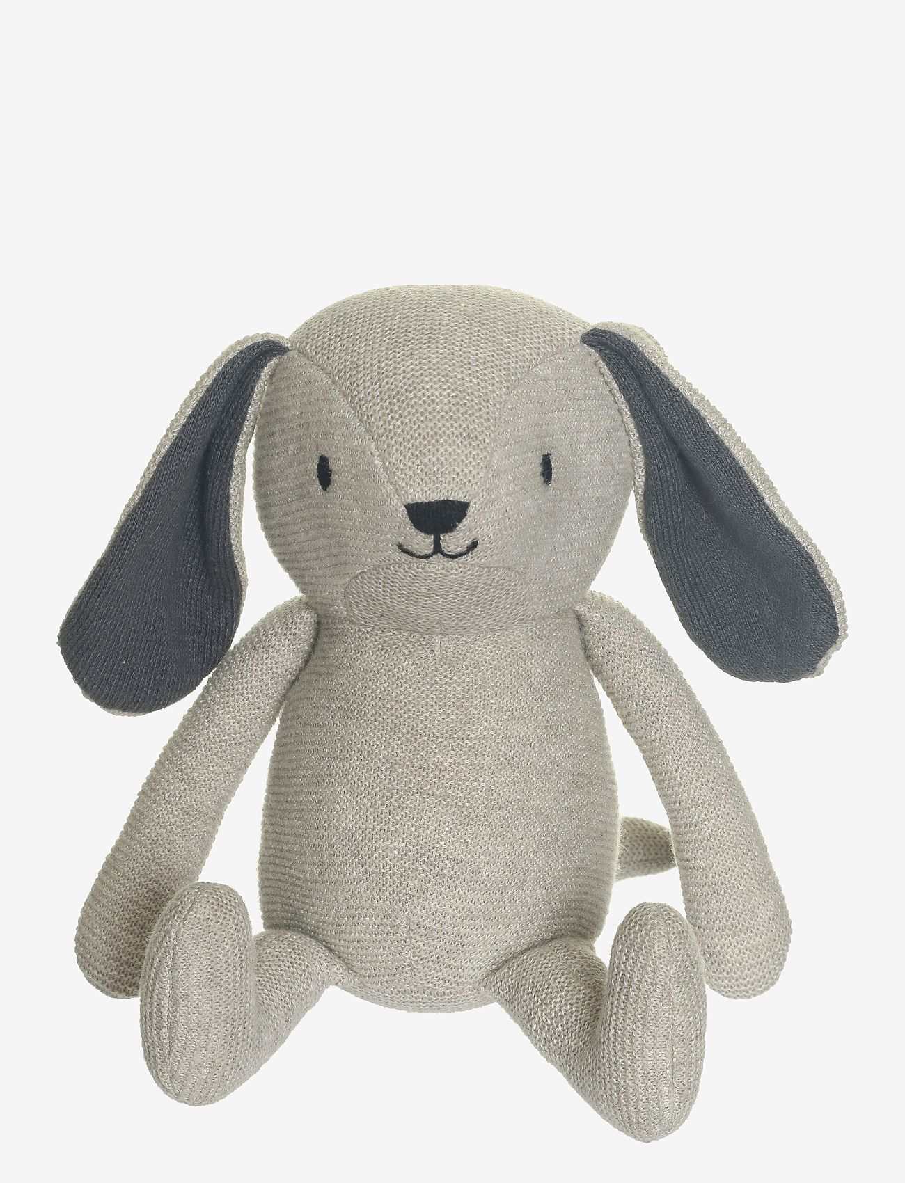 Teddykompaniet - Teddy baby, Organic Dog, Knitted - pliušiniai gyvūnai - beige - 0