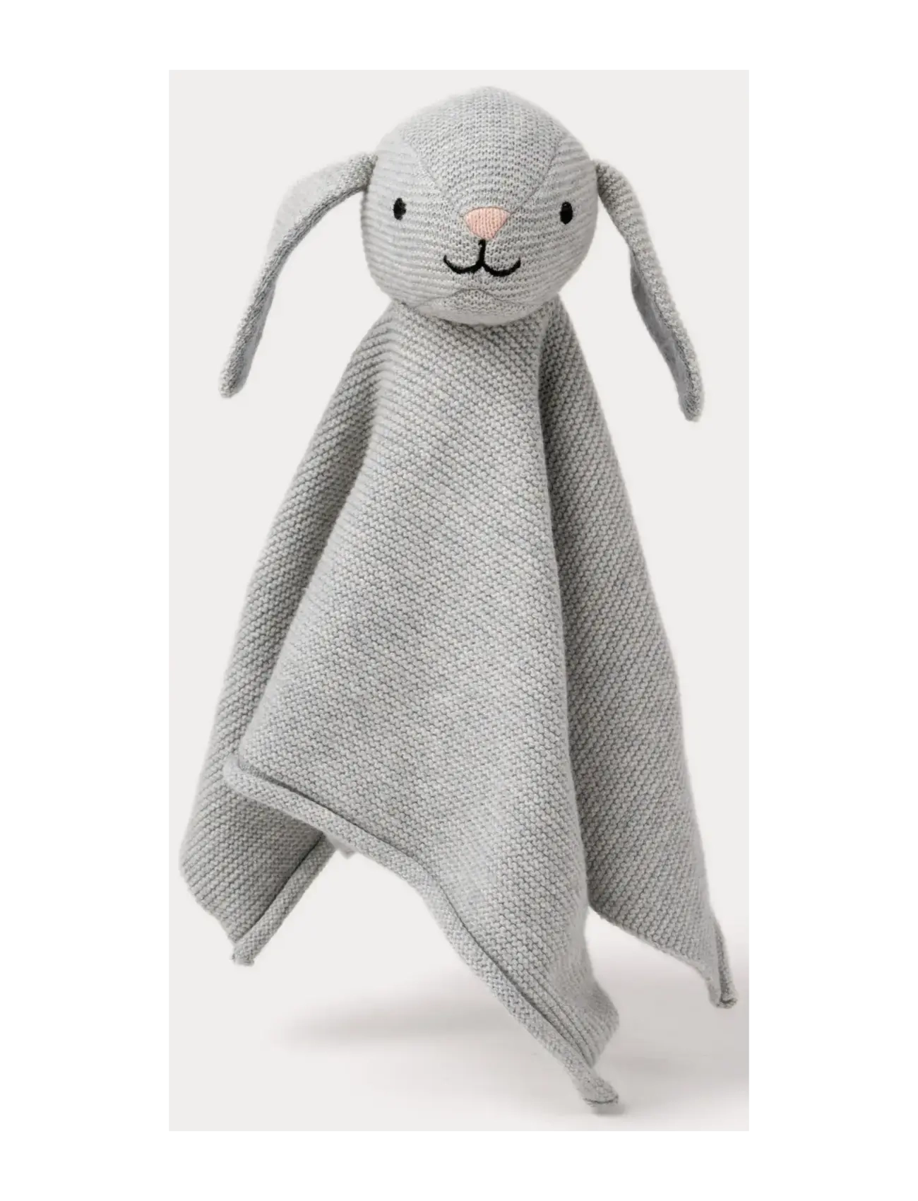 TEDDYKOMPANIET Teddy Baby, Organic Doudou Rabbit, Strick Grau - 27 Cm - Kinder