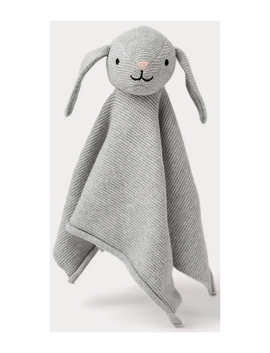 Teddykompaniet - Teddy baby, Organic Doudou Rabbit, knitted - kocyki - grey - 1