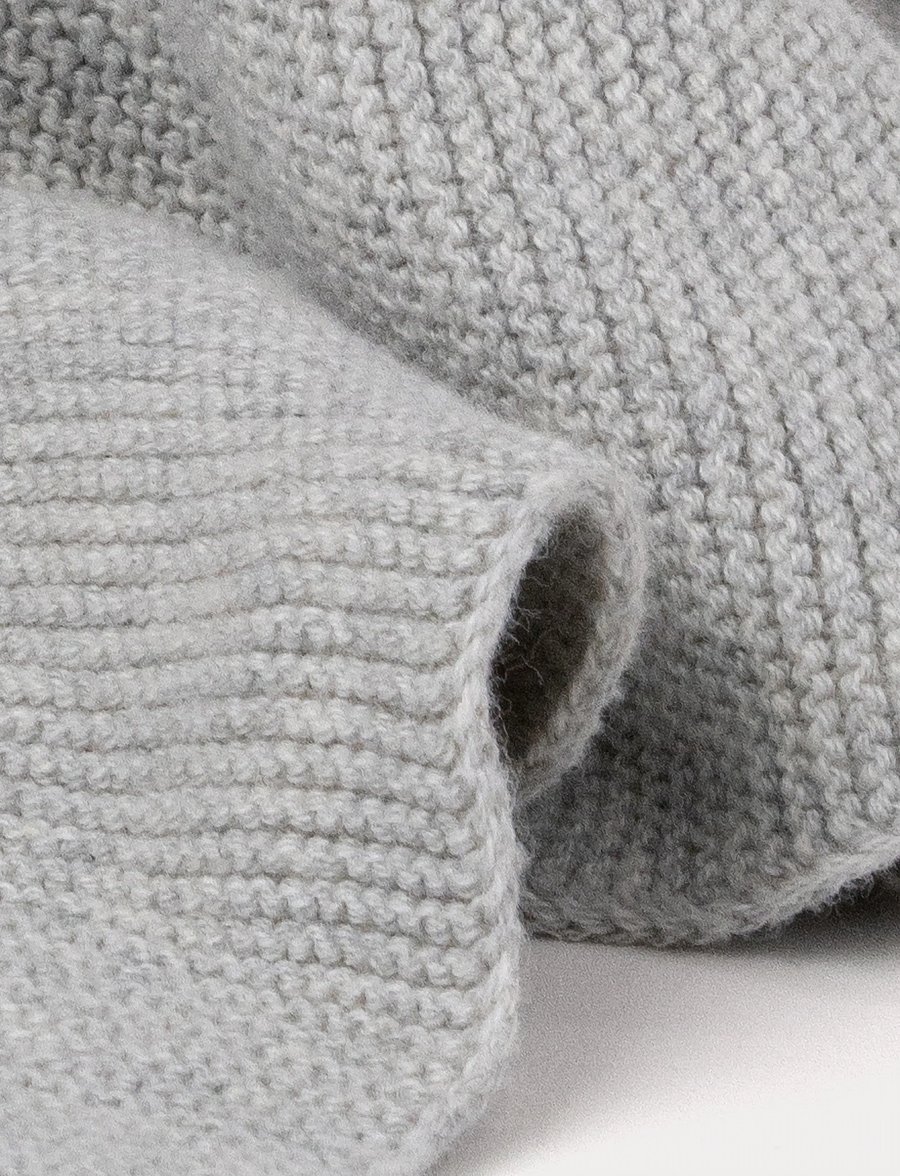Teddykompaniet - Teddy baby, Organic Doudou Rabbit, knitted - kocyki - grey - 4