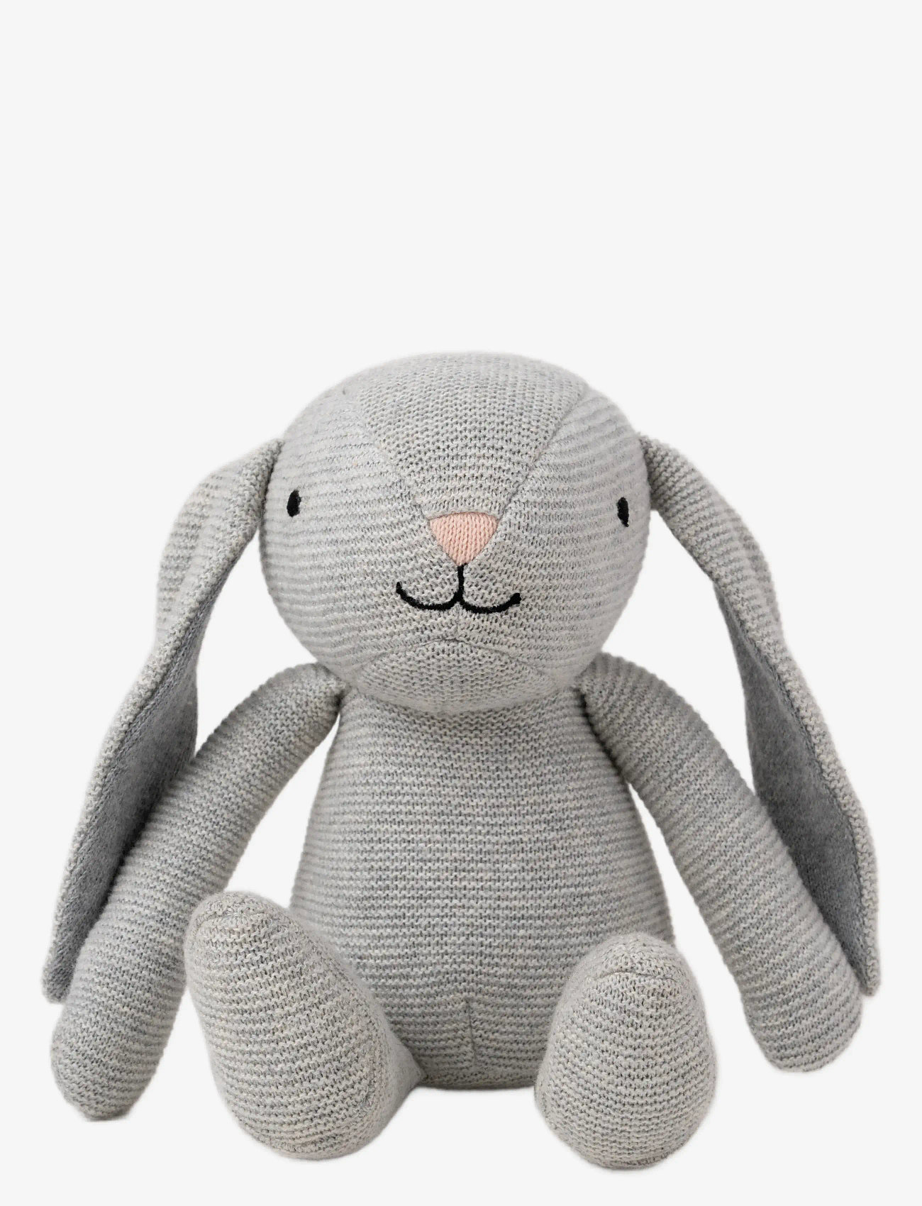 Teddykompaniet - Teddy baby, Organic Rabbit, Knitted - stuffed animals - grey - 0