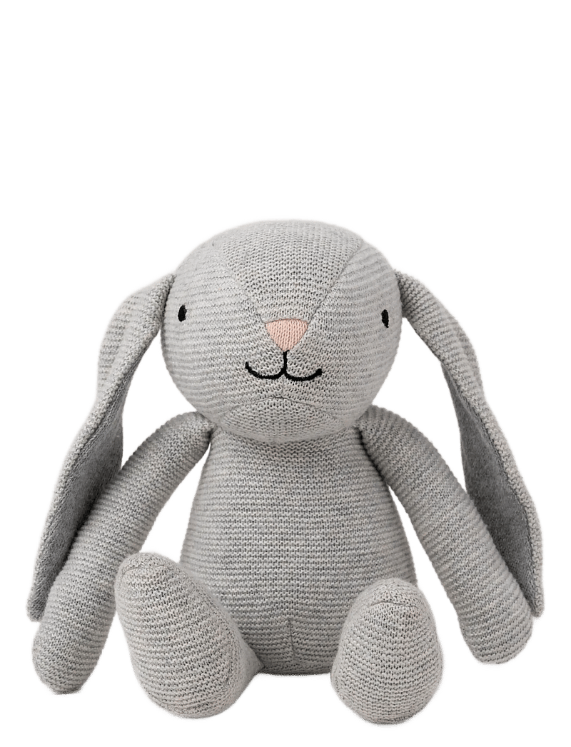Teddykompaniet - Teddy baby, Organic Rabbit, Knitted - kuscheltiere - grey - 0