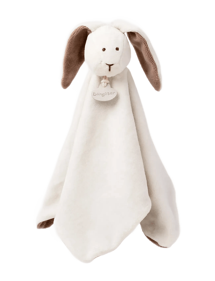 Teddykompaniet - Diinglisar Organic, Rabbit Doudou - kocyki - white - 0