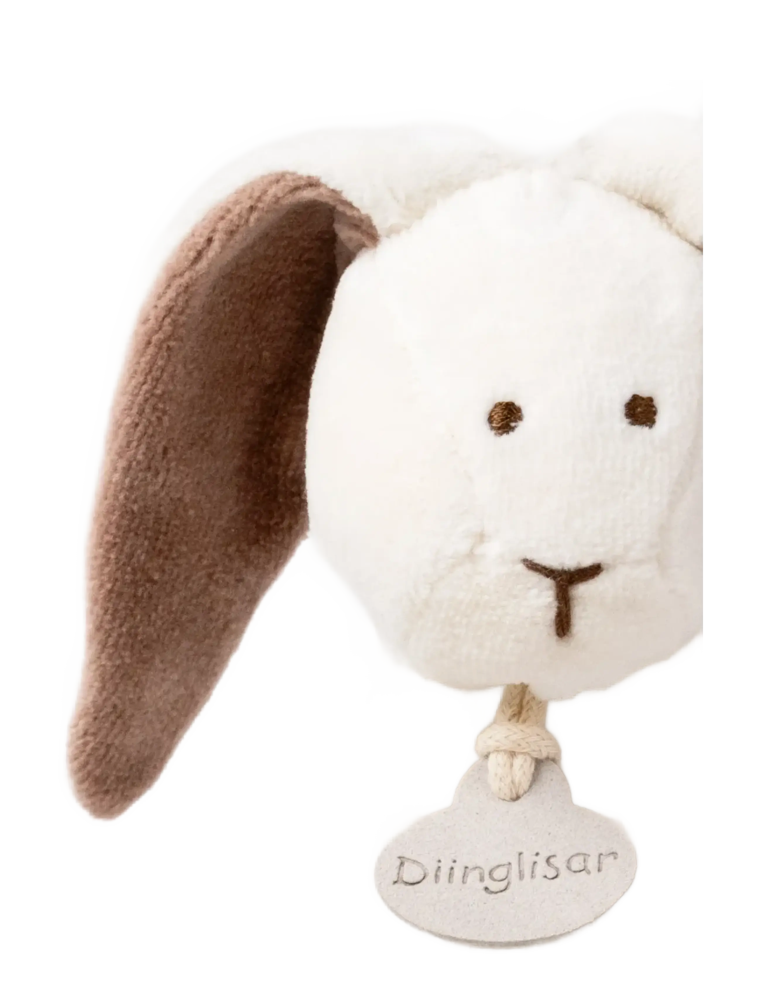 Teddykompaniet - Diinglisar Organic, Rabbit Doudou - kosekluter - white - 2