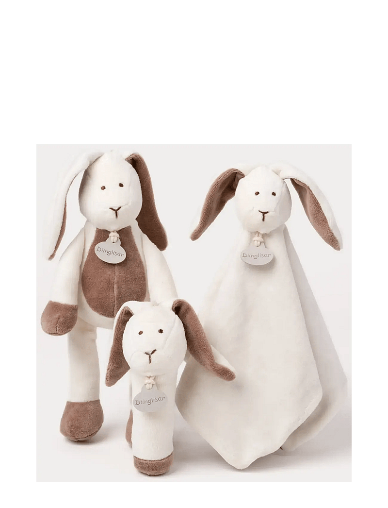Teddykompaniet - Diinglisar Organic, Rabbit Doudou - kaisutekid - white - 3