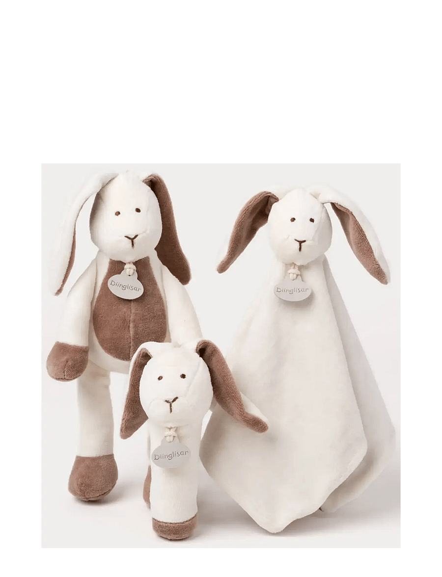 Teddykompaniet - Diinglisar Organic, Rabbit Doudou - kocyki - white - 3