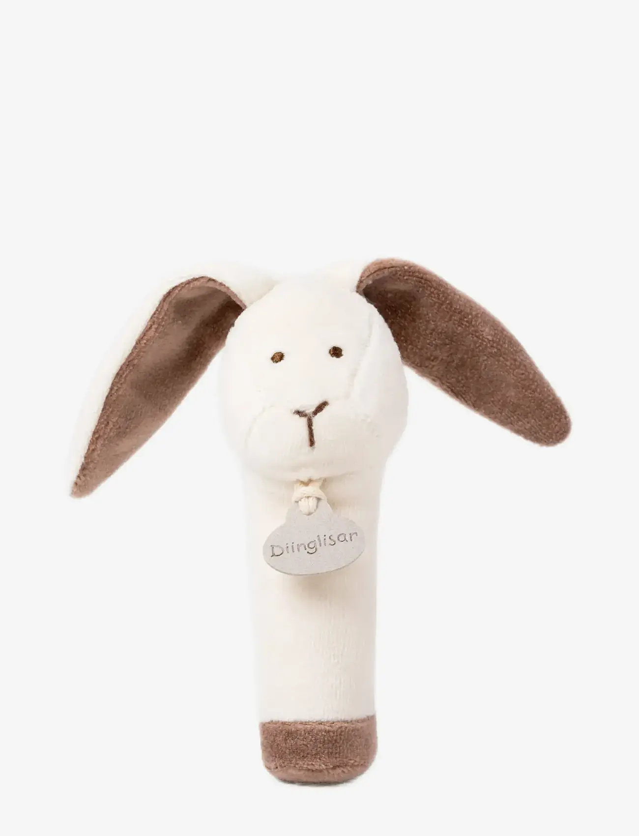 Teddykompaniet - Diinglisar Organic, Rabbit Rattle - barškučiai - white - 0