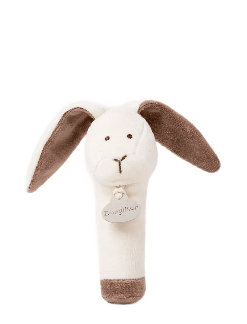 Teddykompaniet - Diinglisar Organic, Rabbit Rattle - rasseln - white - 0