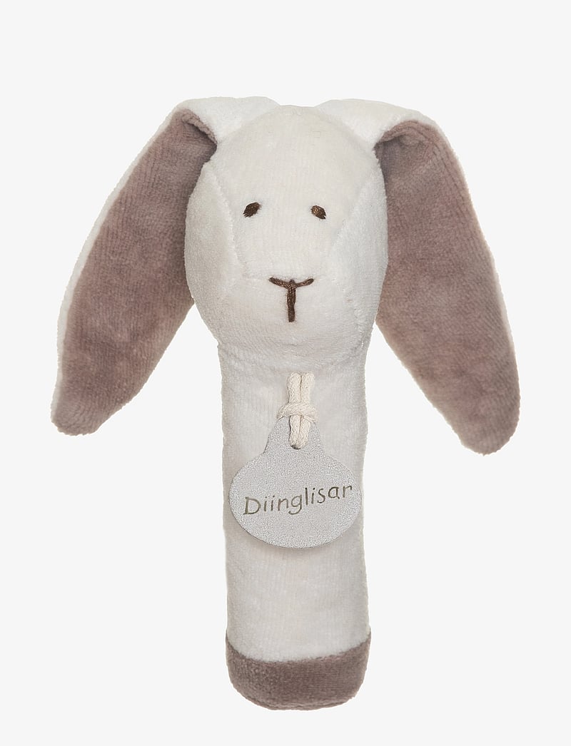Teddykompaniet - Diinglisar Organic, Rabbit Rattle - geschenke unter 30€ - white - 0