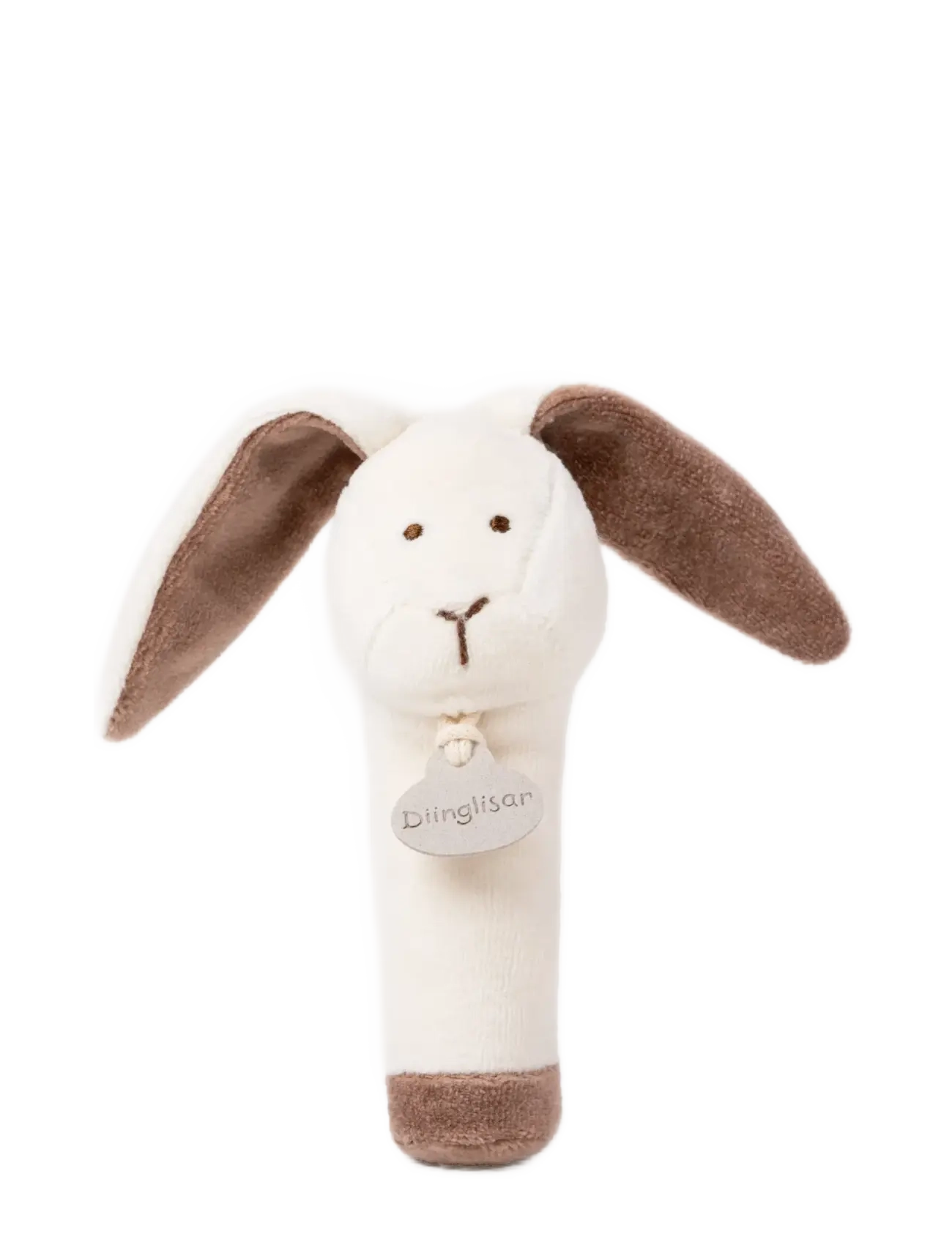 Teddykompaniet - Diinglisar Organic, Rabbit Rattle - hristur og hringlur - white - 0