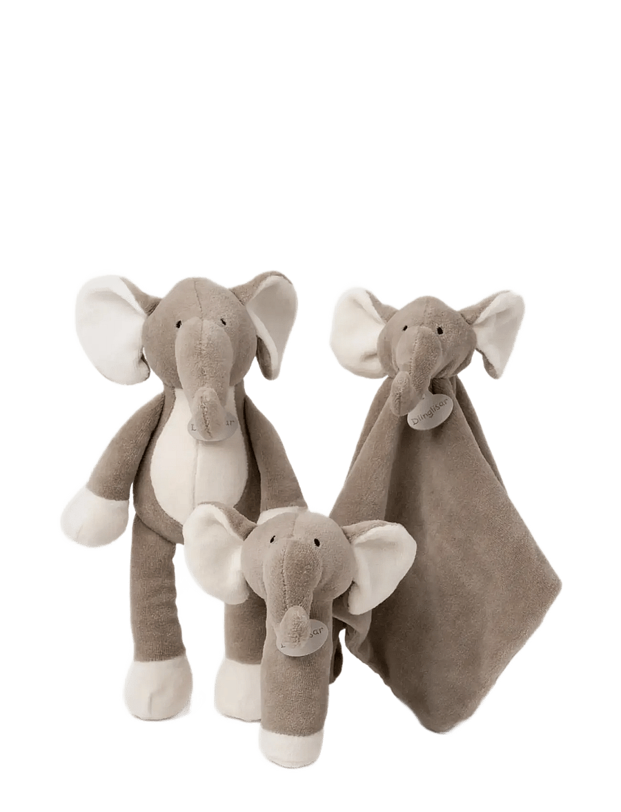 Teddykompaniet - Diinglisar Organic, Elephant Doudou - die niedrigsten preise - grey - 2