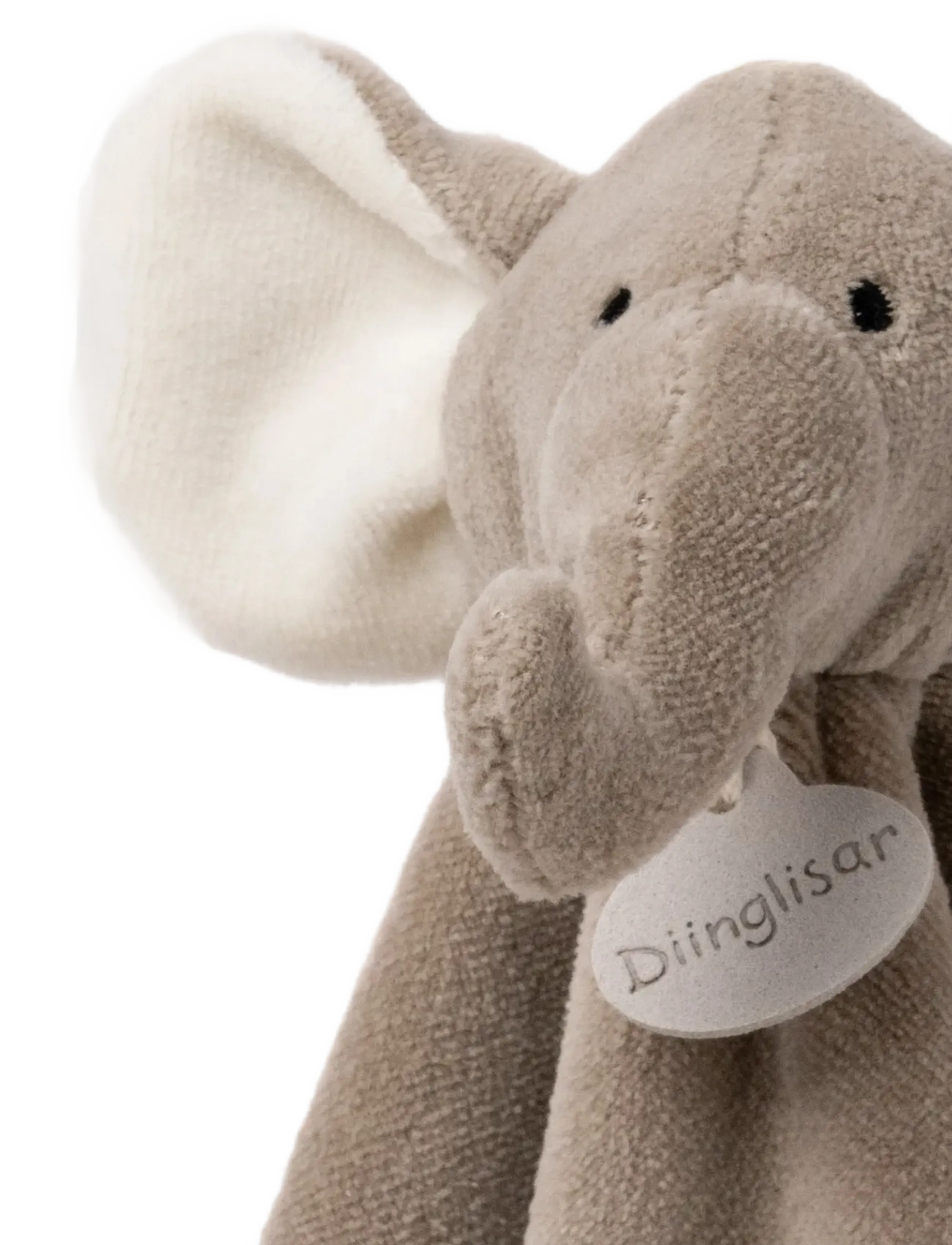 Teddykompaniet - Diinglisar Organic, Elephant Doudou - cuddle blankets - grey - 4