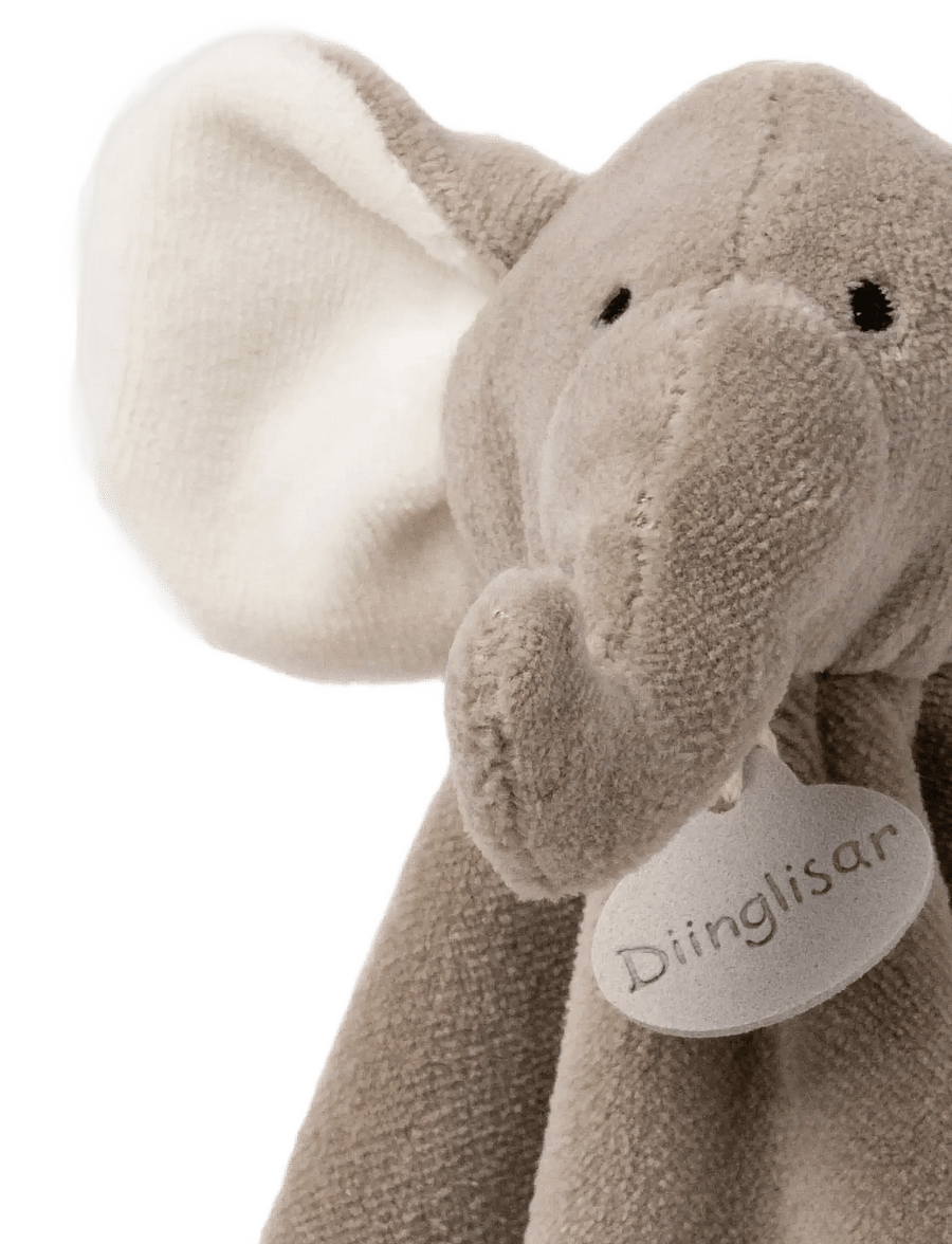 Teddykompaniet - Diinglisar Organic, Elephant Doudou - die niedrigsten preise - grey - 4