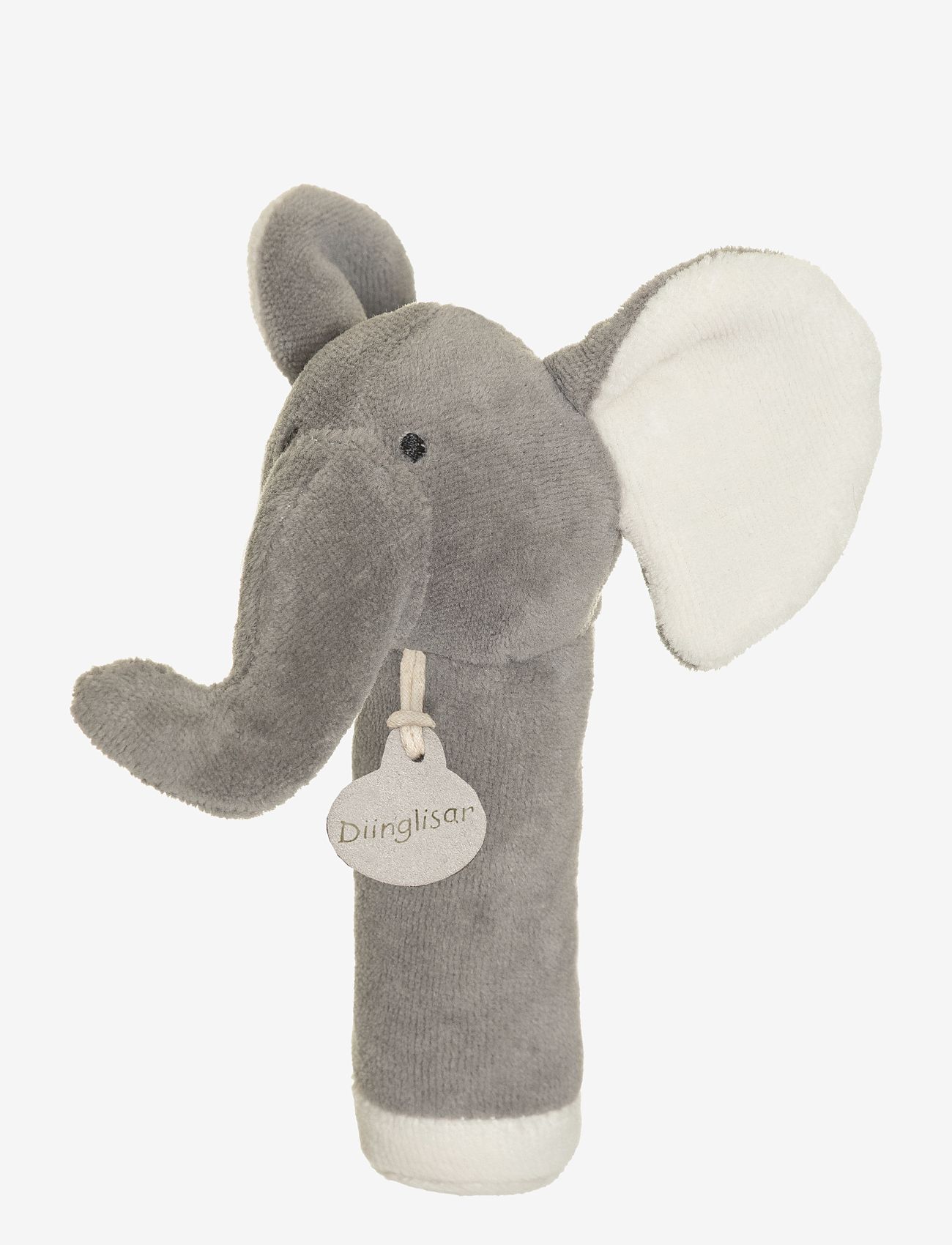 Teddykompaniet - Diinglisar Organic, Elephant Rattle - kõrinad - grey - 0