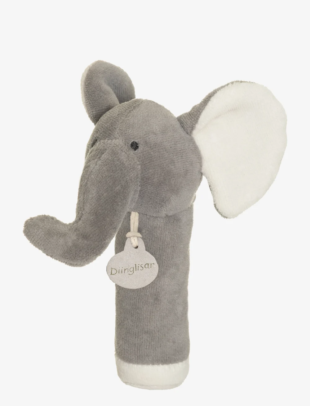 Teddykompaniet - Diinglisar Organic, Elephant Rattle - rasseln - grey - 0