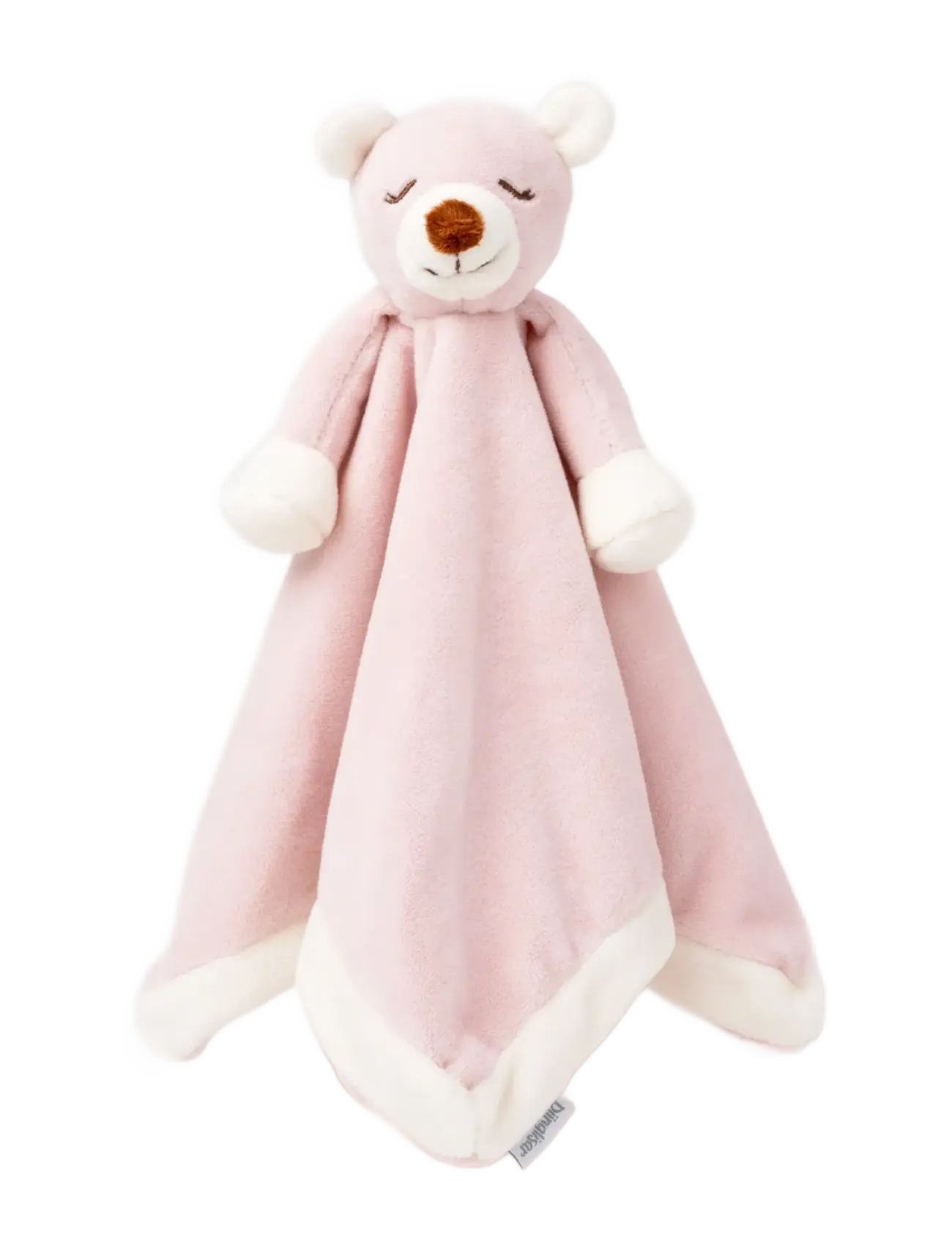 TEDDYKOMPANIET Diinglisar, Blankie, Teddybear, Dusty Pink Pink - 35X35CM - Kinder