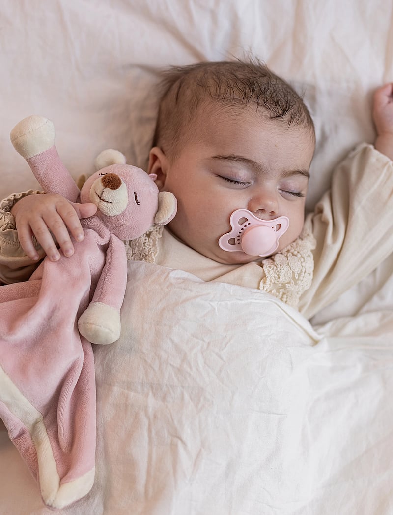 Teddykompaniet - Diinglisar, Blankie, Teddybear, Dusty pink - schmusetuch - pink - 0