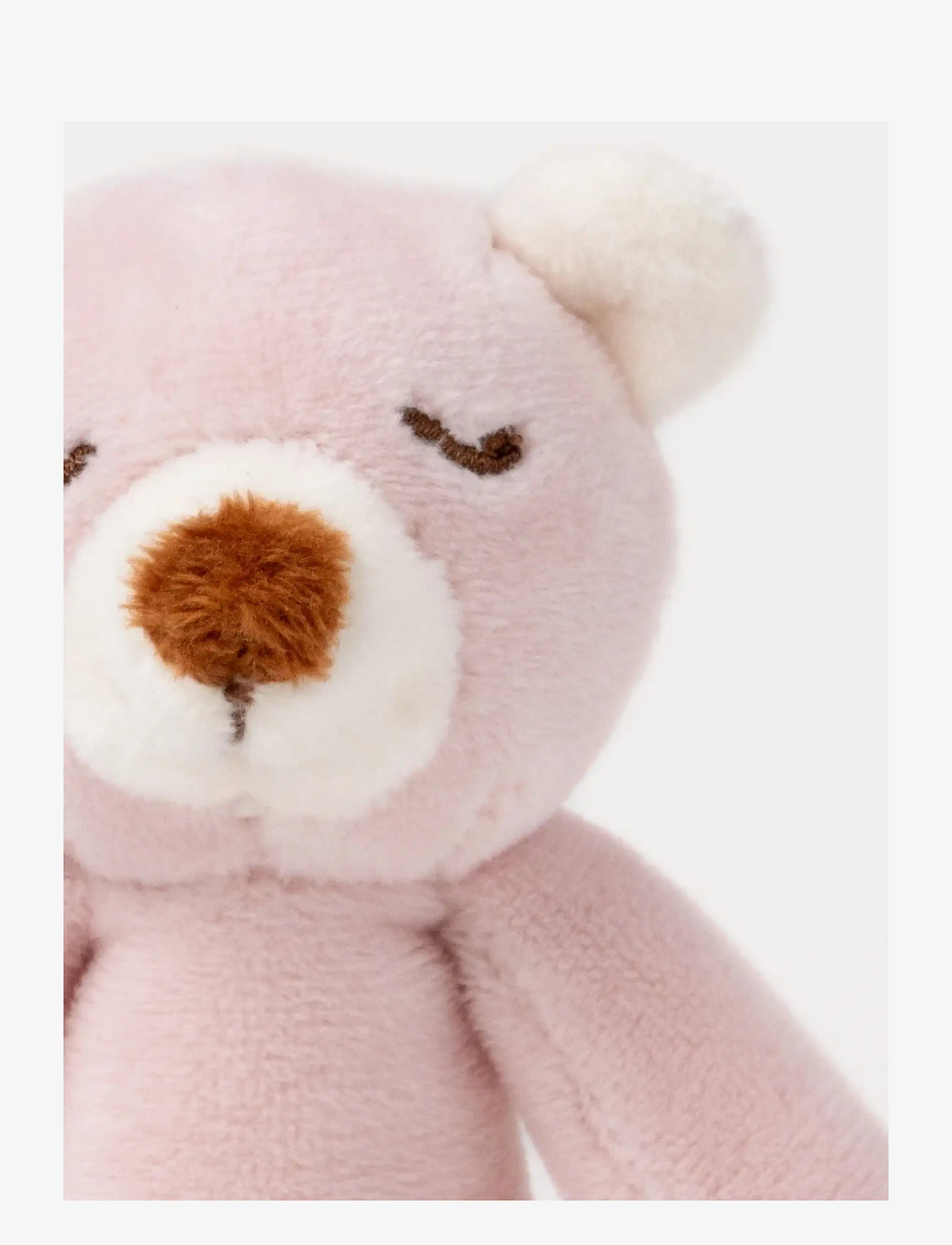 Teddykompaniet - Diinglisar, Rattle, Teddybear, Dusty pink - kõrinad - pink - 2