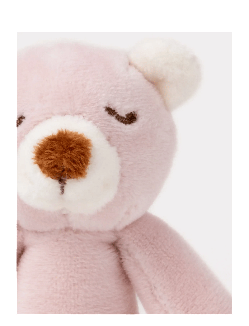 Teddykompaniet - Diinglisar, Rattle, Teddybear, Dusty pink - kõrinad - pink - 2