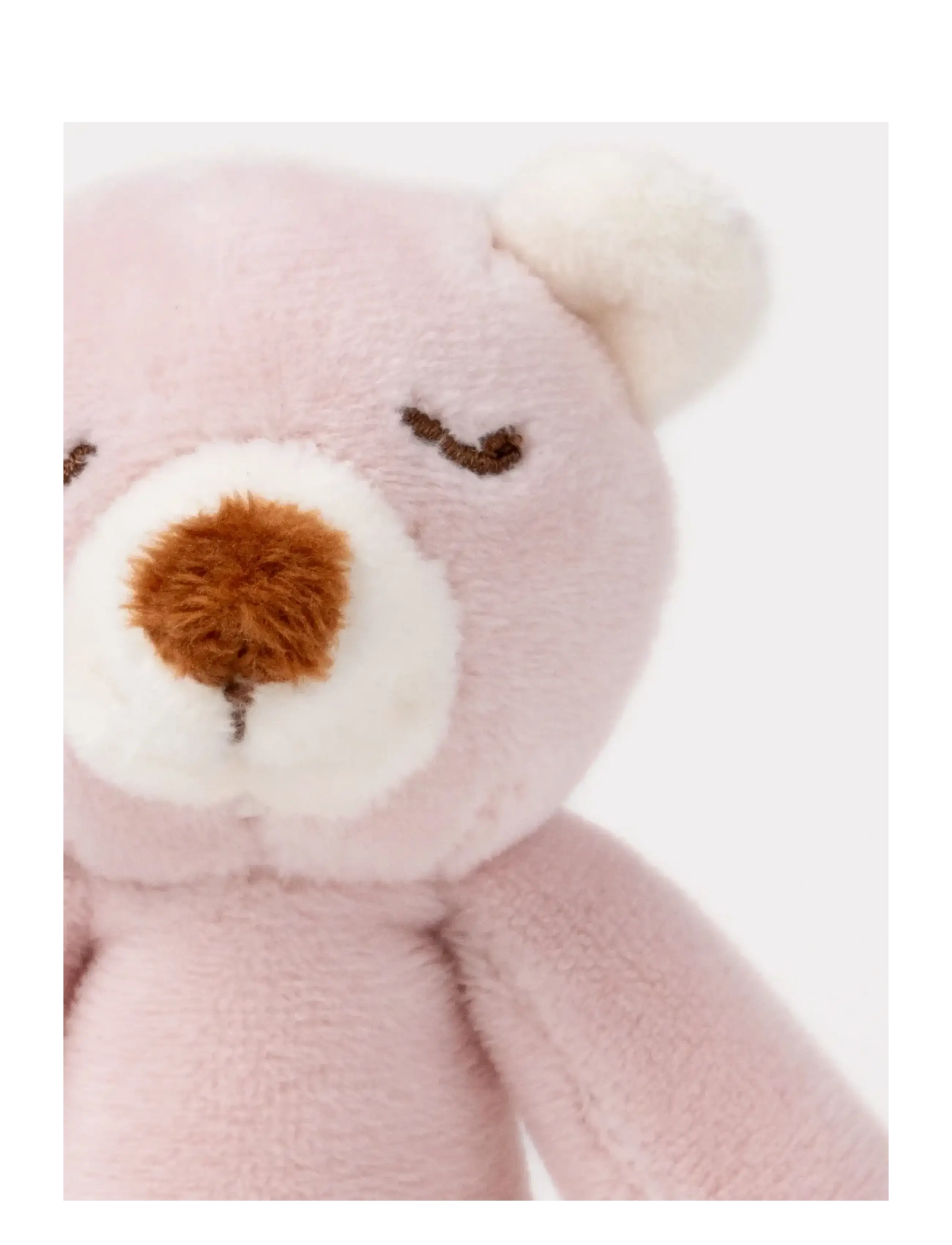 Teddykompaniet - Diinglisar, Rattle, Teddybear, Dusty pink - grabuļi - pink - 2