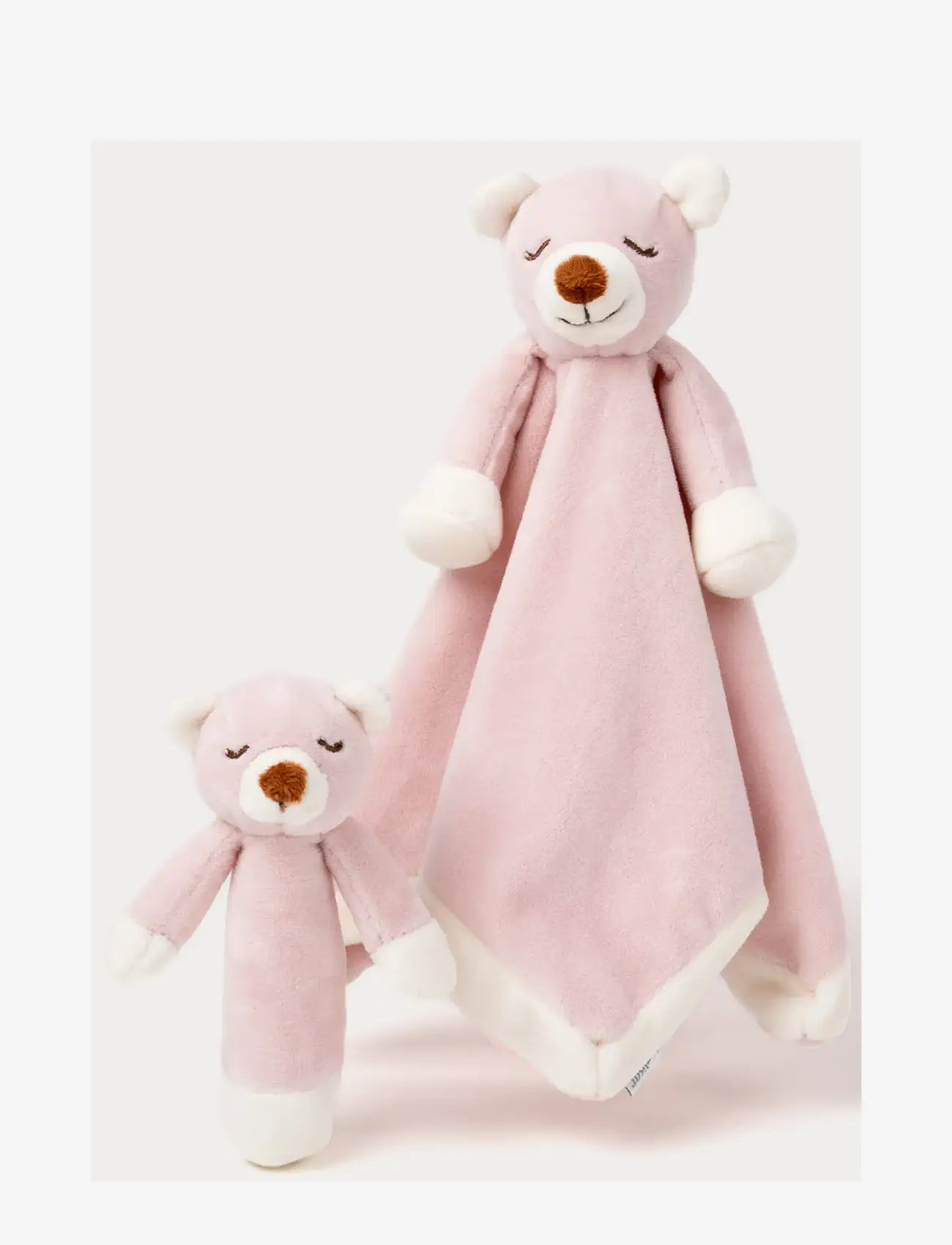 Teddykompaniet - Diinglisar, Rattle, Teddybear, Dusty pink - kõrinad - pink - 3