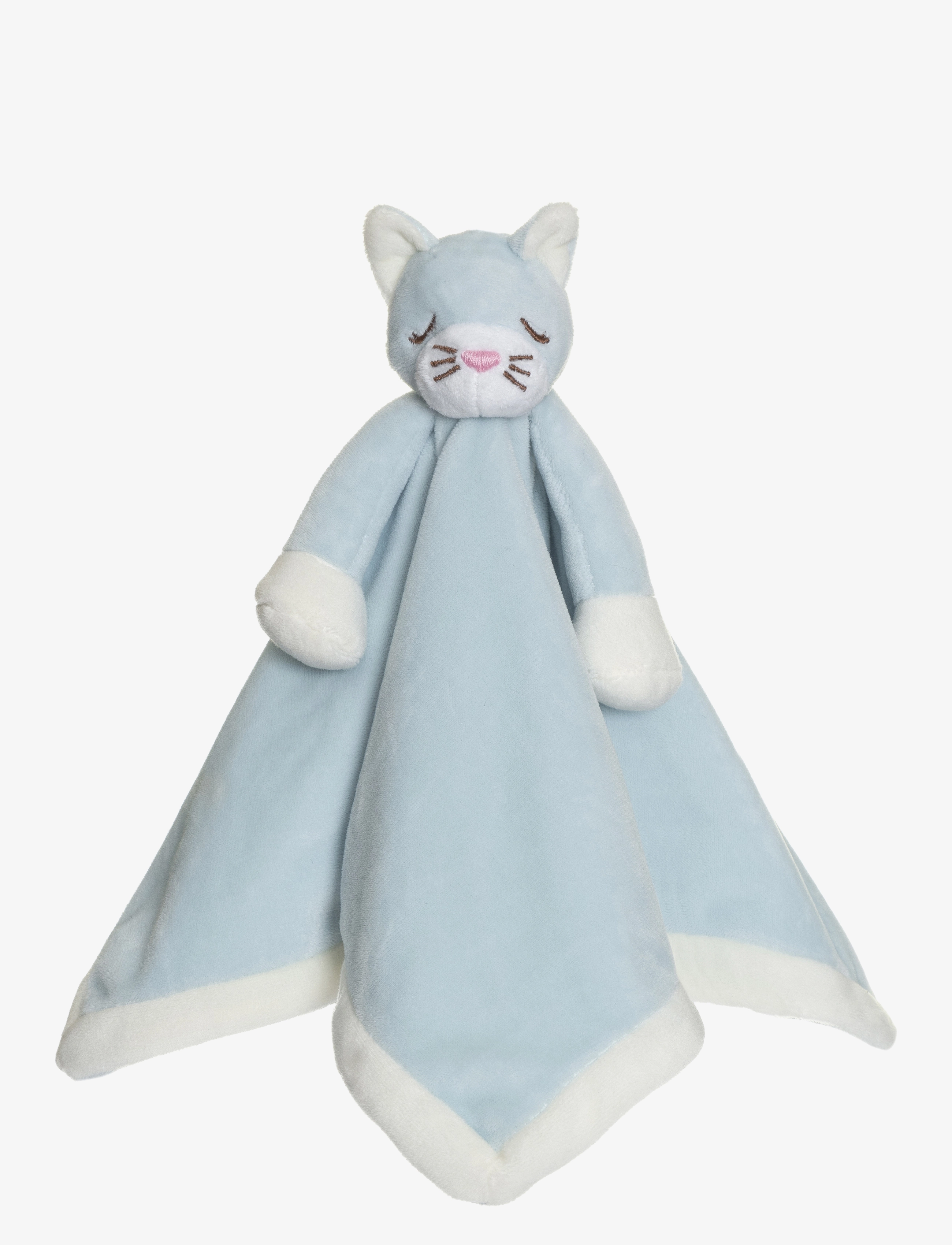 Teddykompaniet Diinglisar, Blankie, Cat, Baby Blue, 35X35 cm, Sleep, Blau - Cuddle Blankets, Kinder