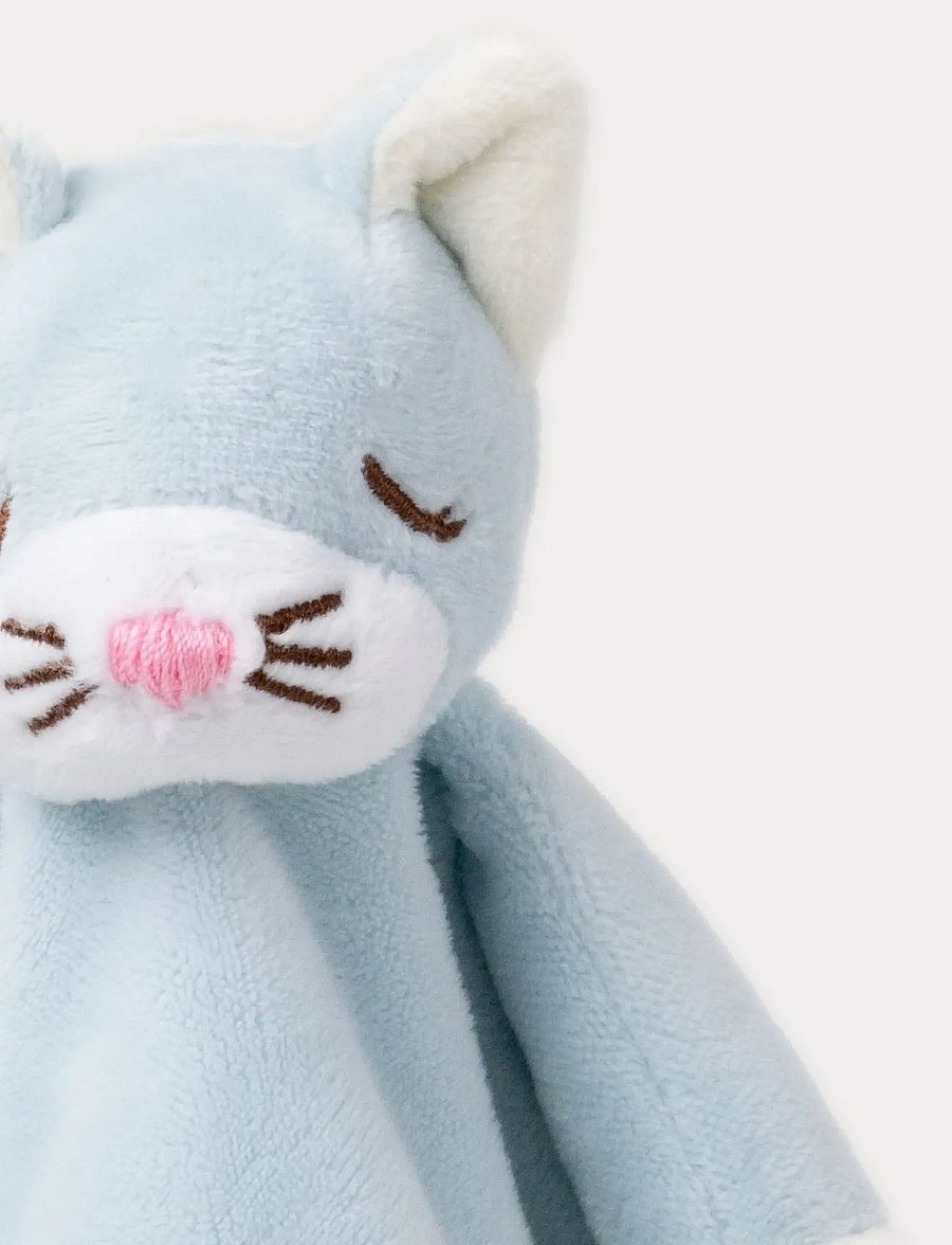 Teddykompaniet - Diinglisar, Blankie, Cat, Baby blue - madalaimad hinnad - blue - 3