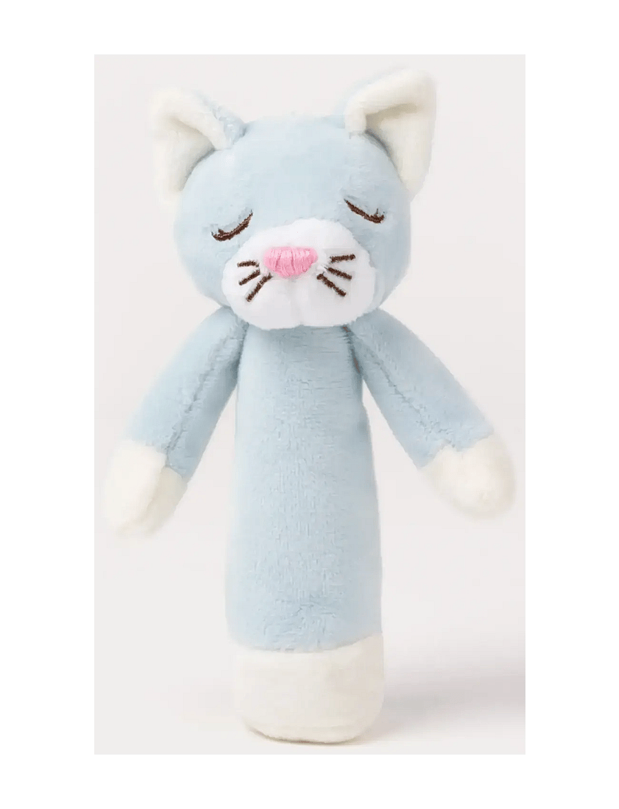 Teddykompaniet - Diinglisar, Rattle, Cat, Baby blue - kõrinad - blue - 1