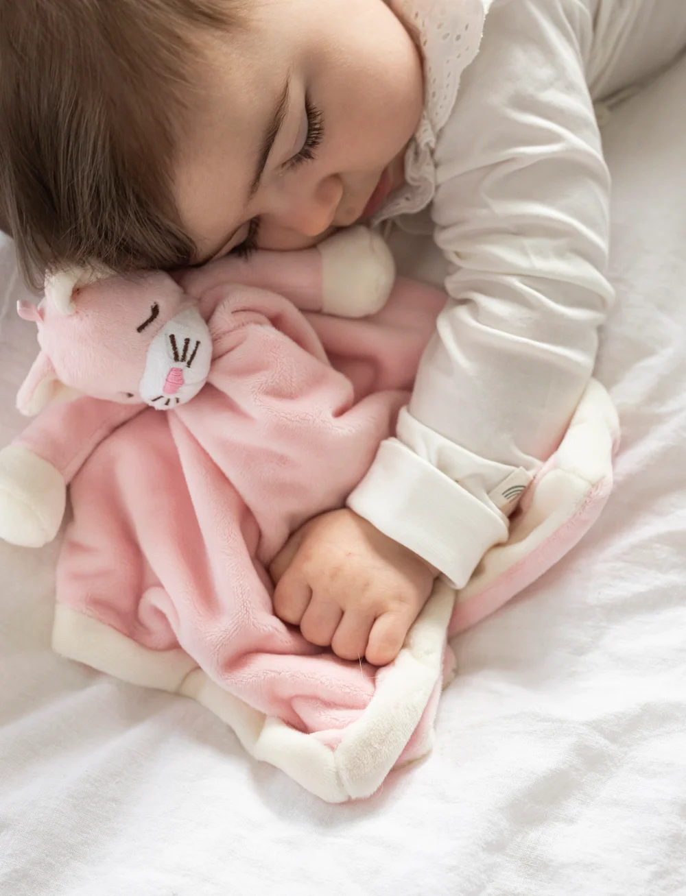 Teddykompaniet - Diinglisar, Blankie, Cat, Baby pink - cuddle blankets - pink - 0
