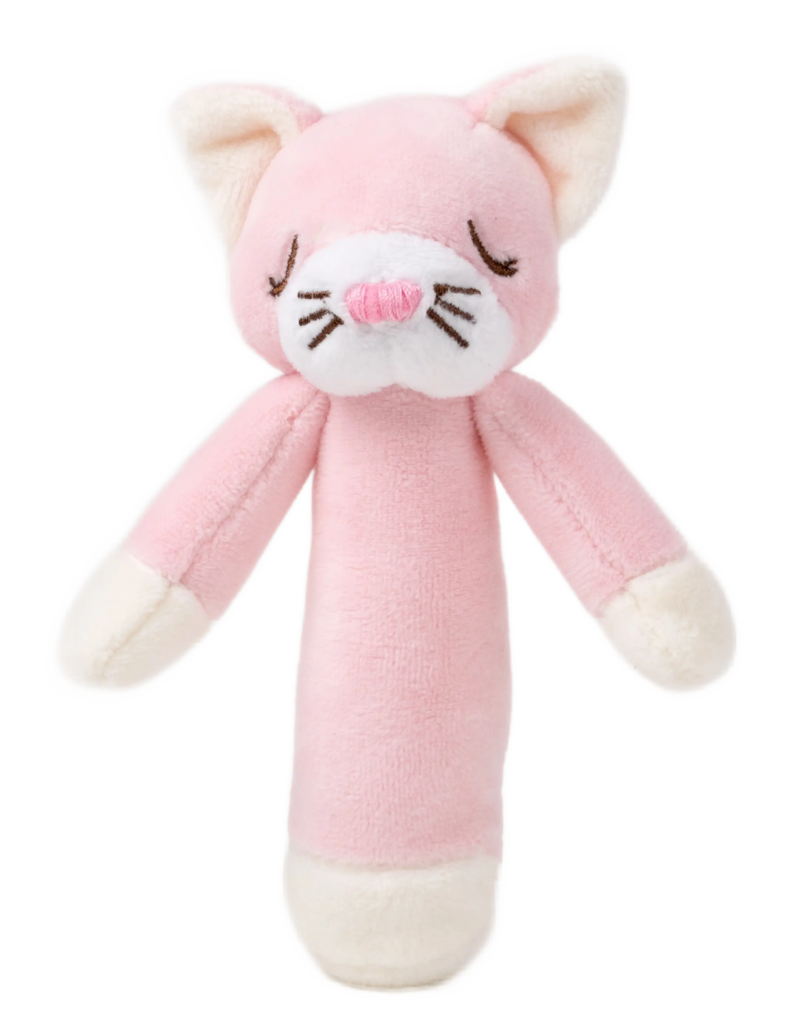 Teddykompaniet Diinglisar, Rattle, Cat, Baby pink - Toys 0-2 years  - PINK / pink/rose