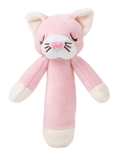 Teddykompaniet Diinglisar, Rattle, Cat, Baby pink - Rasseln - PINK / pink/rose