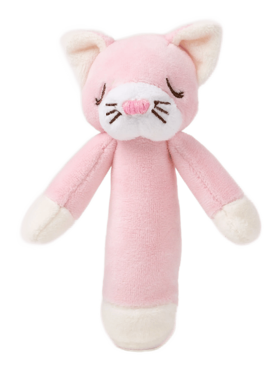 Teddykompaniet - Diinglisar, Rattle, Cat, Baby pink - hristur og hringlur - pink - 0