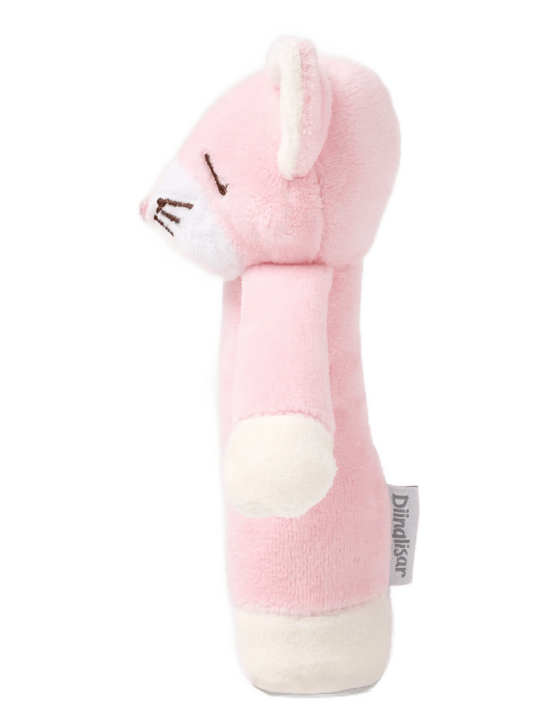 Teddykompaniet - Diinglisar, Rattle, Cat, Baby pink - rasseln - pink - 1