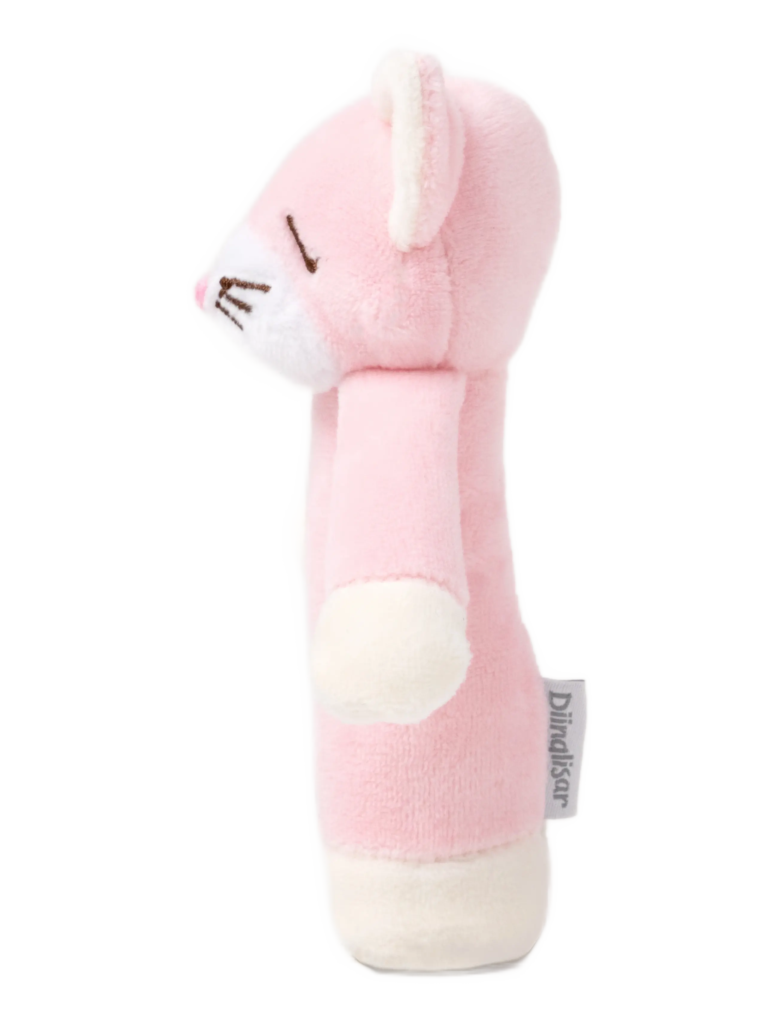 Teddykompaniet - Diinglisar, Rattle, Cat, Baby pink - hristur og hringlur - pink - 1