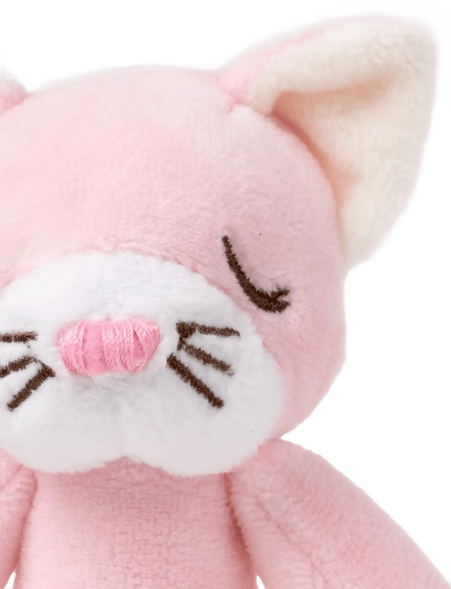 Teddykompaniet - Diinglisar, Rattle, Cat, Baby pink - hristur og hringlur - pink - 2