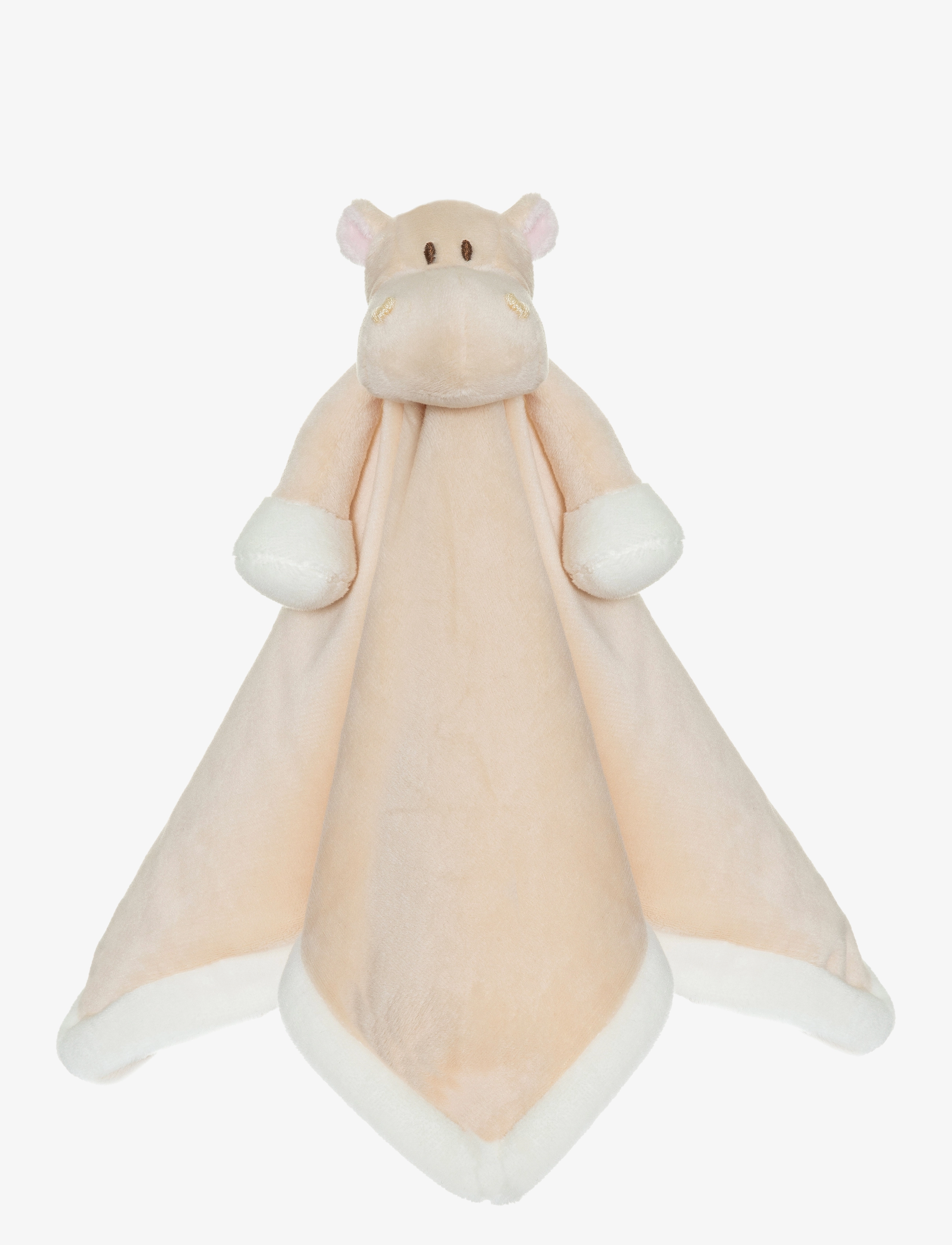 TEDDYKOMPANIET Diinglisar, Blankie, Hippo, Apricot Orange - 35X35CM - Kinder