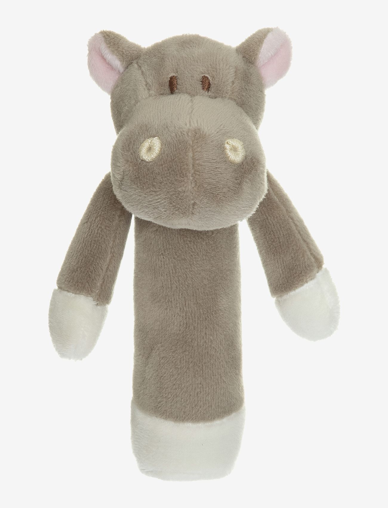 Teddykompaniet - Diinglisar, Rattle, Hippo, Mud - barškučiai - grey - 0